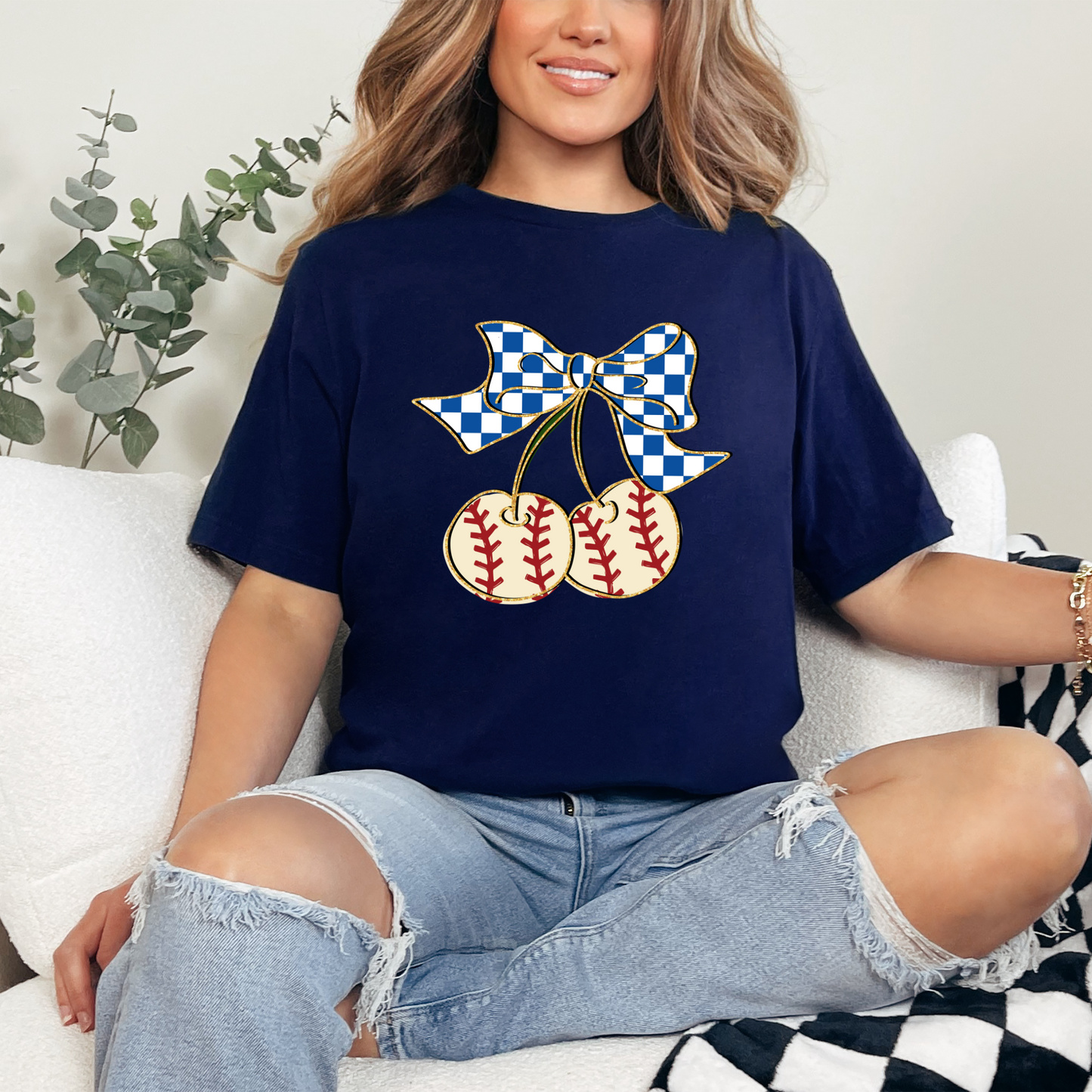 Retro Baseball Cherries