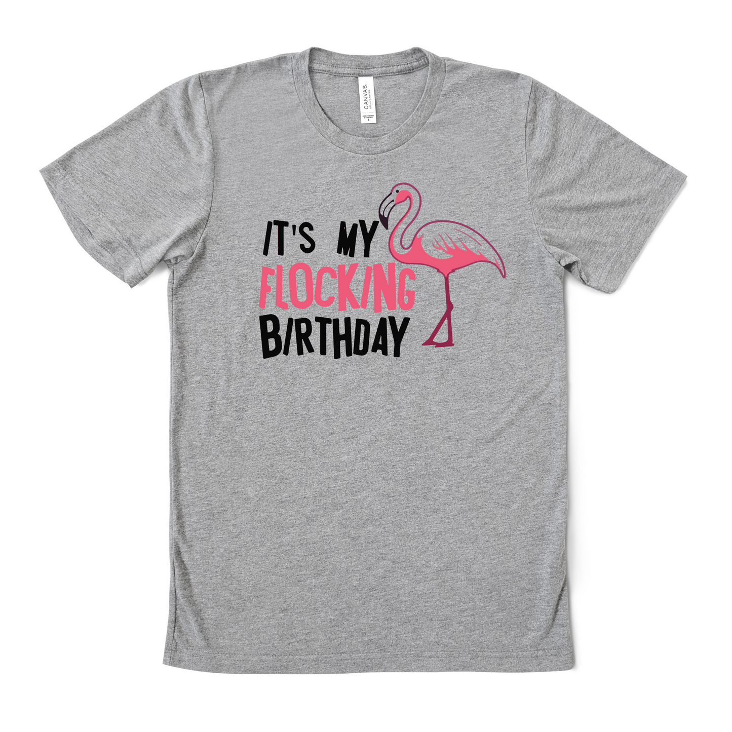 Wholesale Flocking Birthday Graphic Tee - White Tee