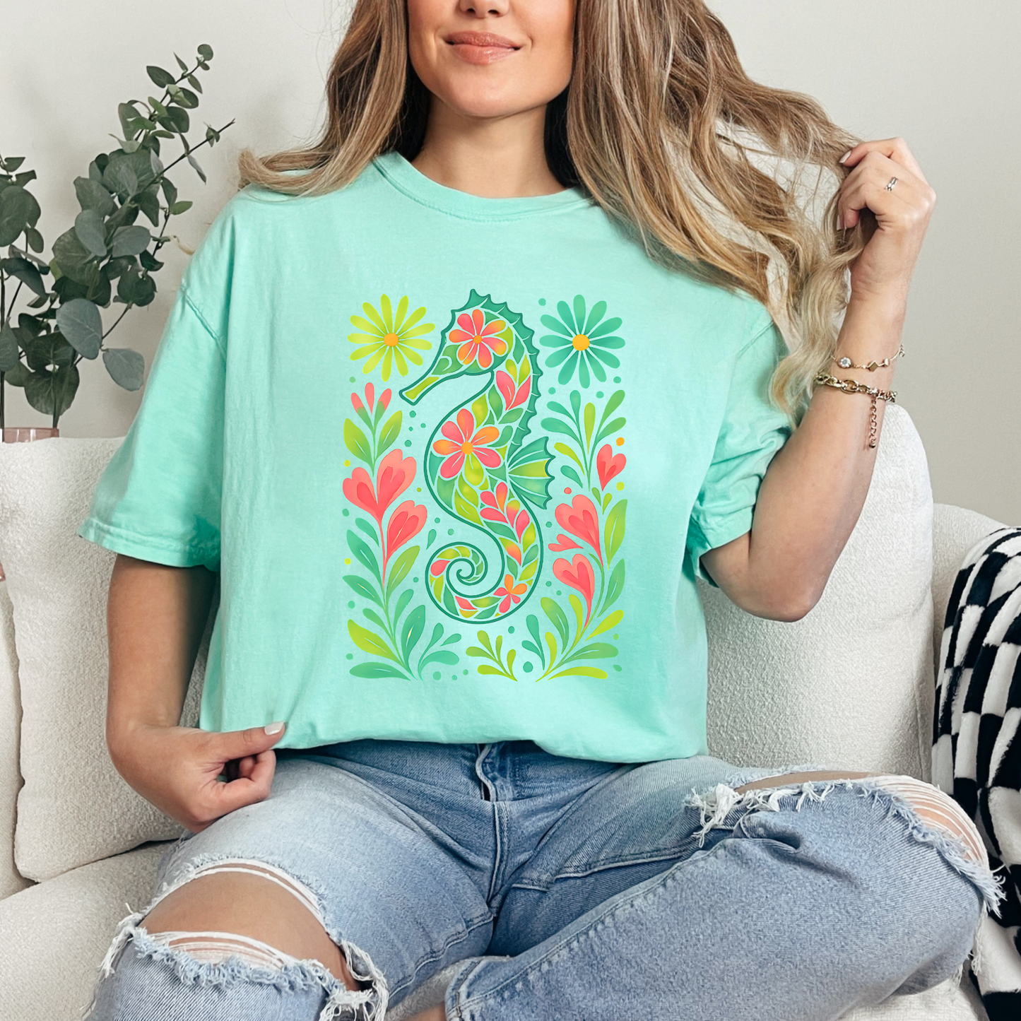 Seahorse Floral