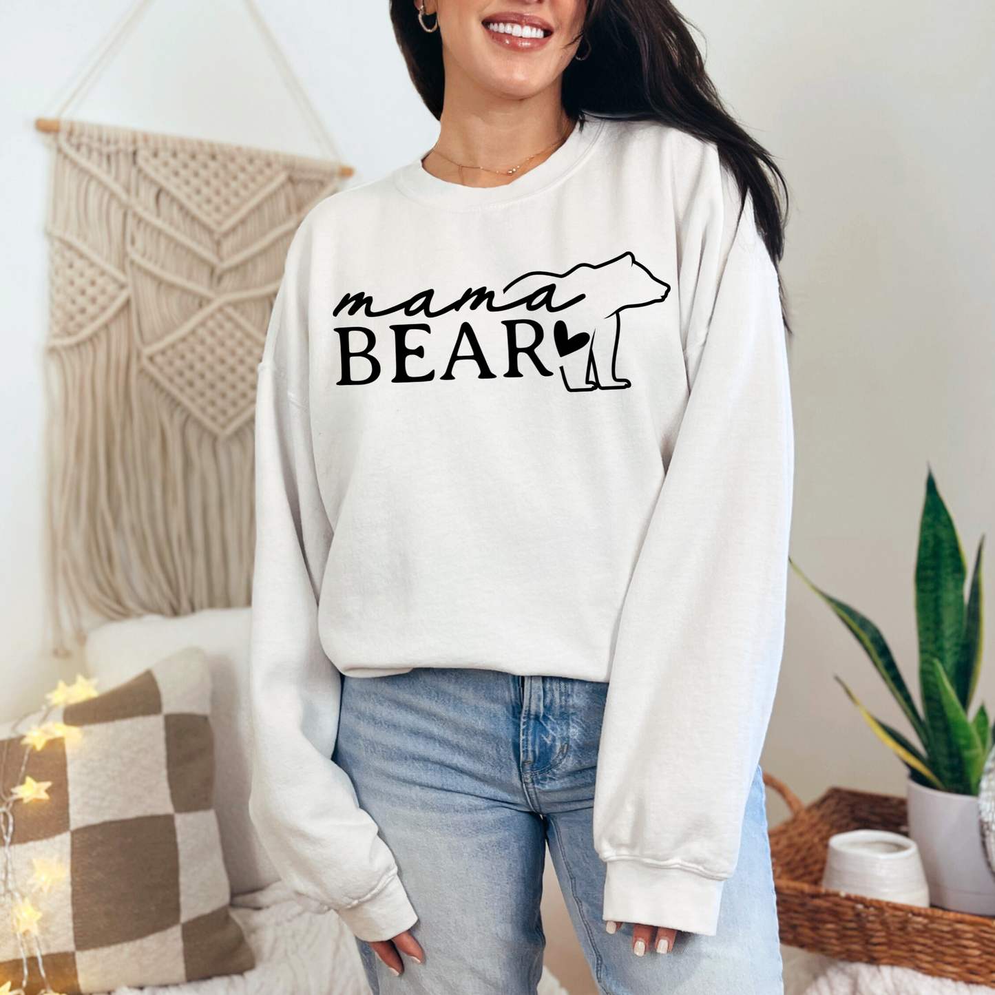 Mama Bear Silhouette Graphic Tee or Sweatshirt