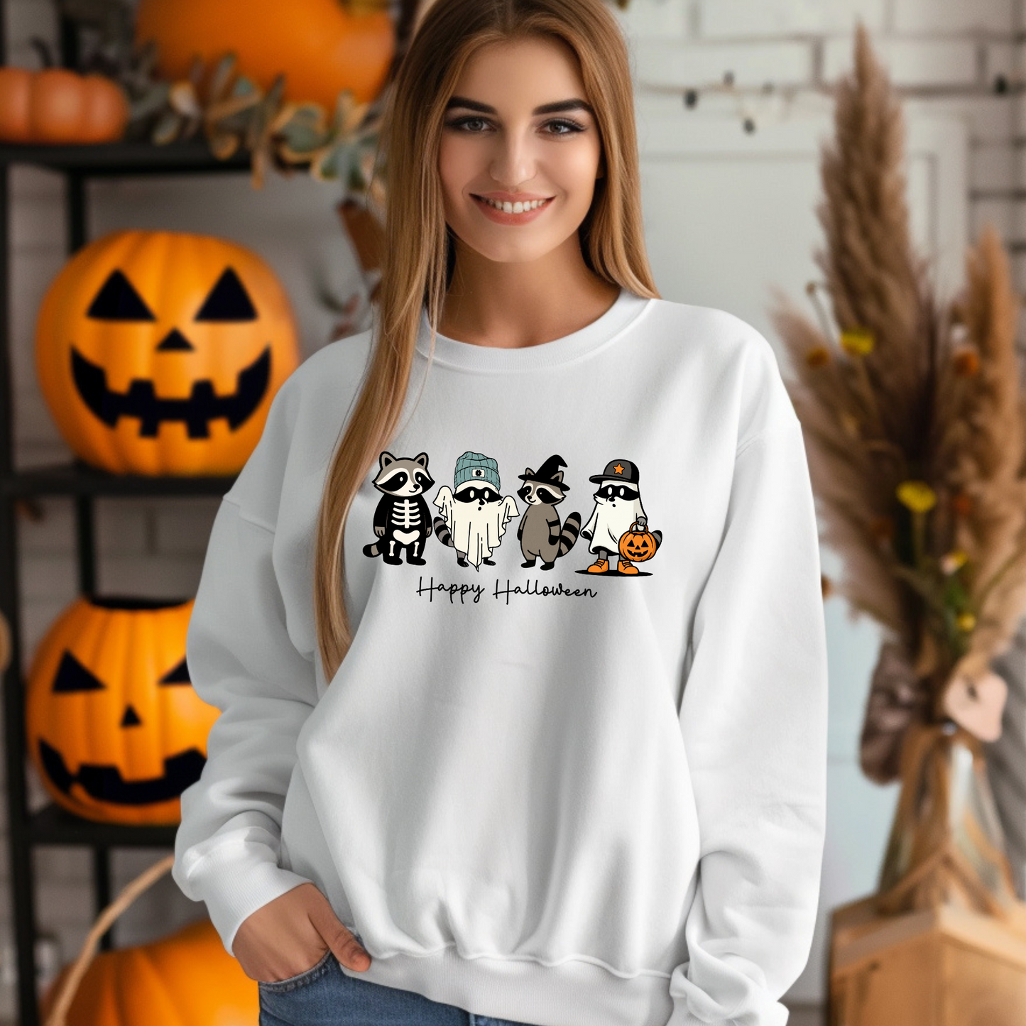 Racoon Halloween Graphic Tee or Sweatshirt