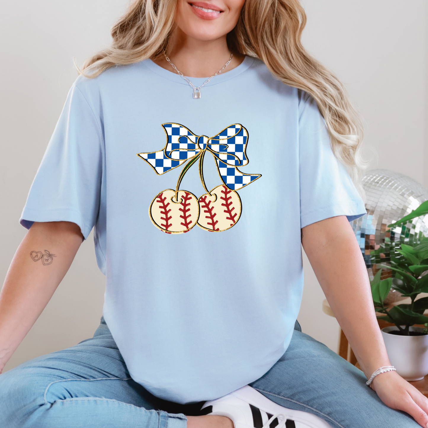 Retro Baseball Cherries
