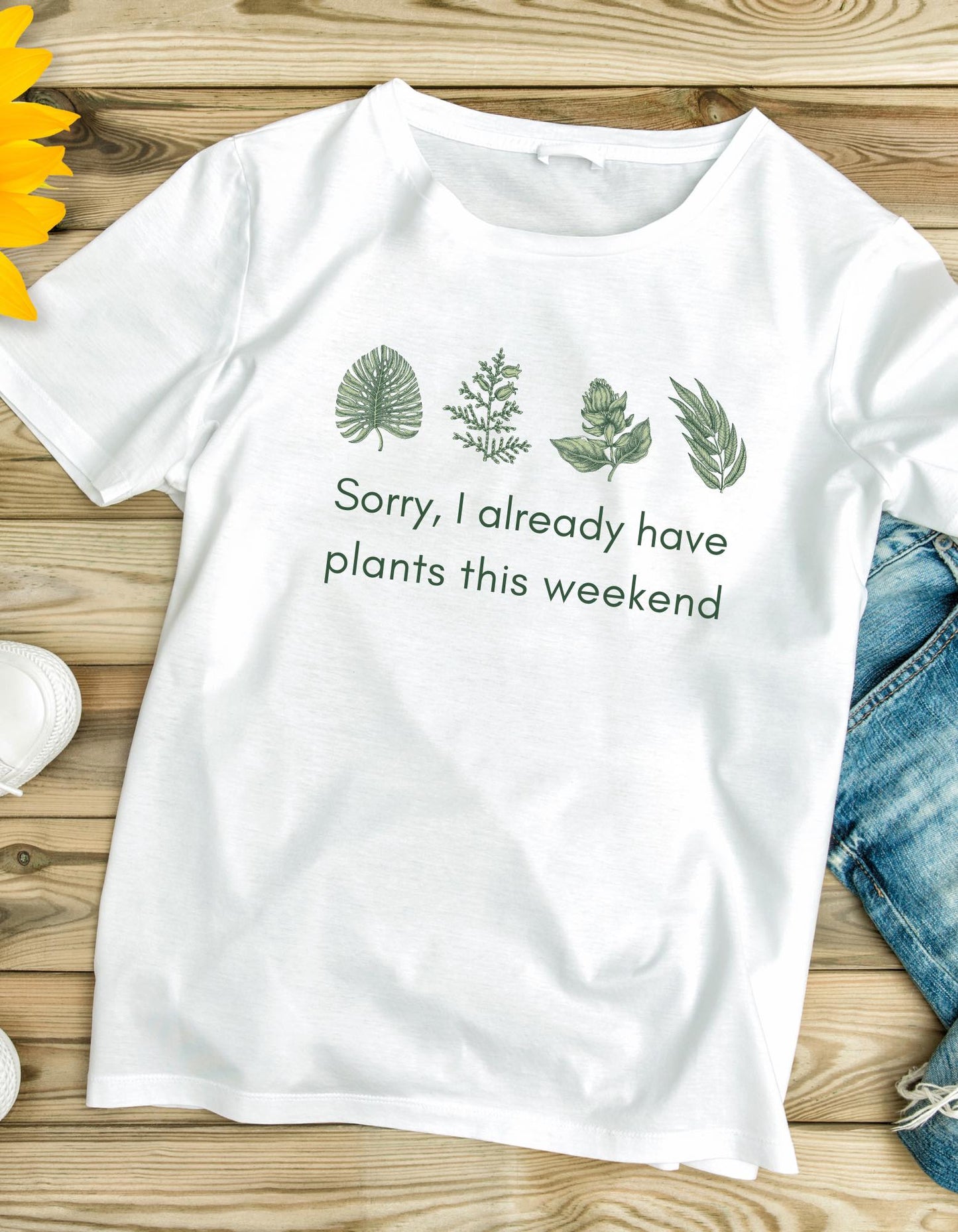 Wholesale Plants This Weekend Graphic Tee - White