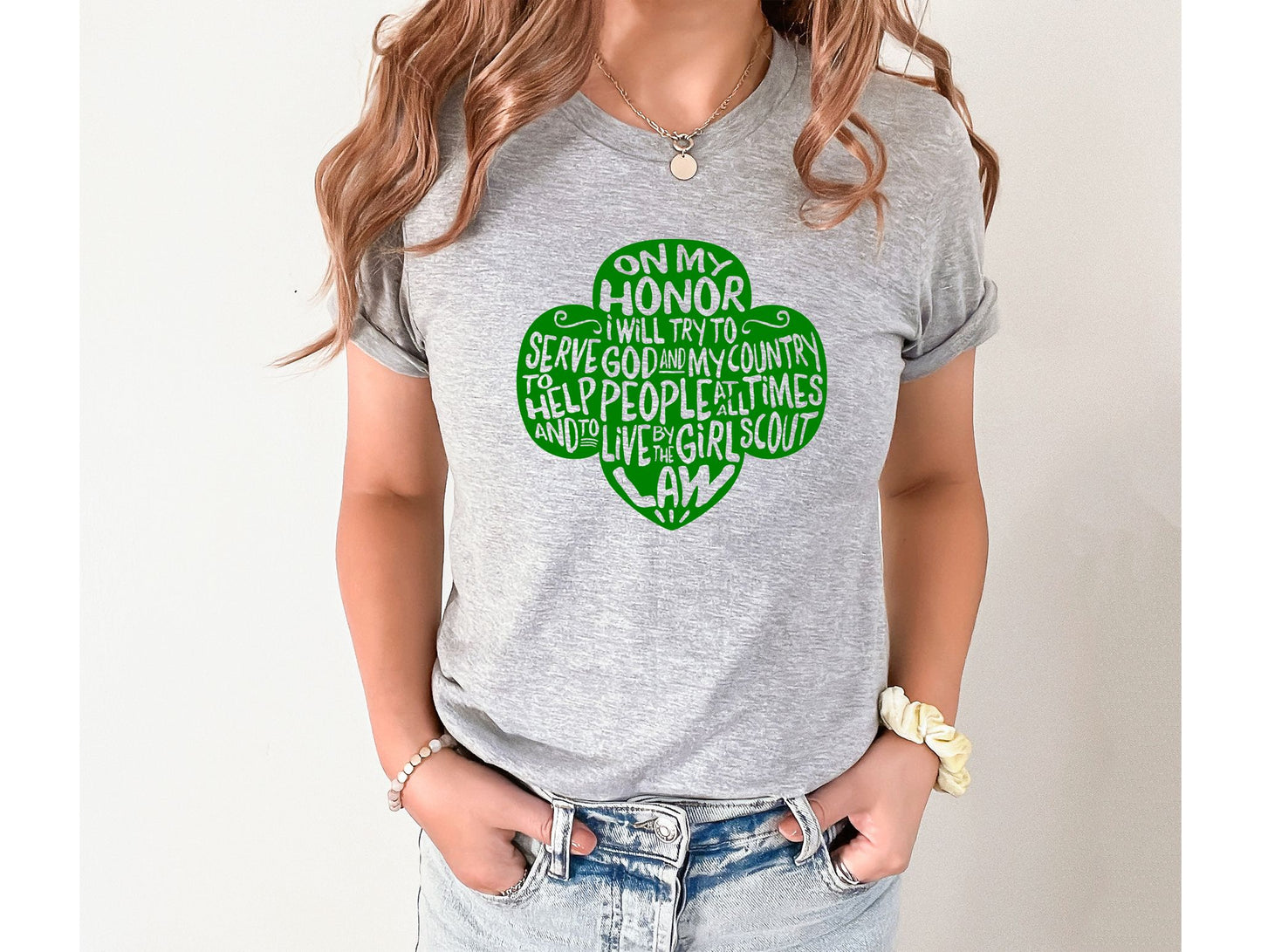 Wholesale Trefoil Promise Graphic Tee - Grey Tee