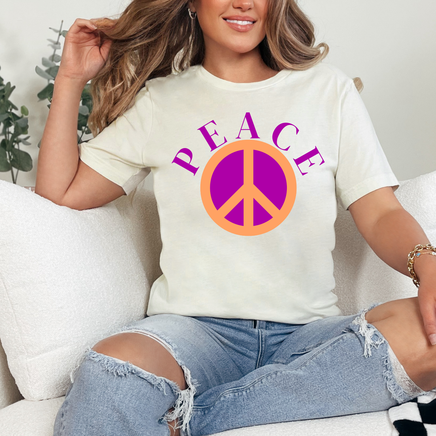 Peace Symbol Graphic Tee