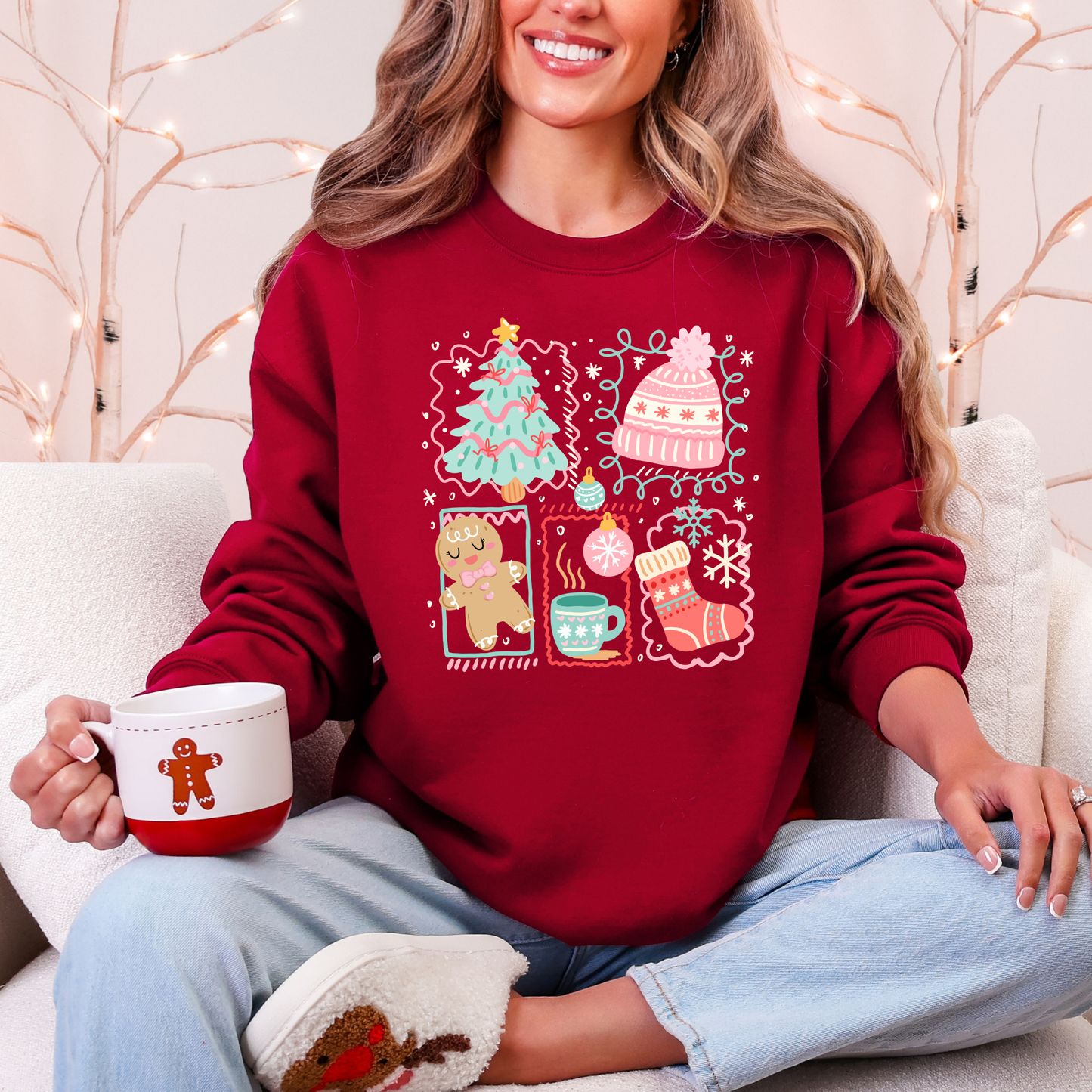 Christmas Tree Coquette Sweatshirt