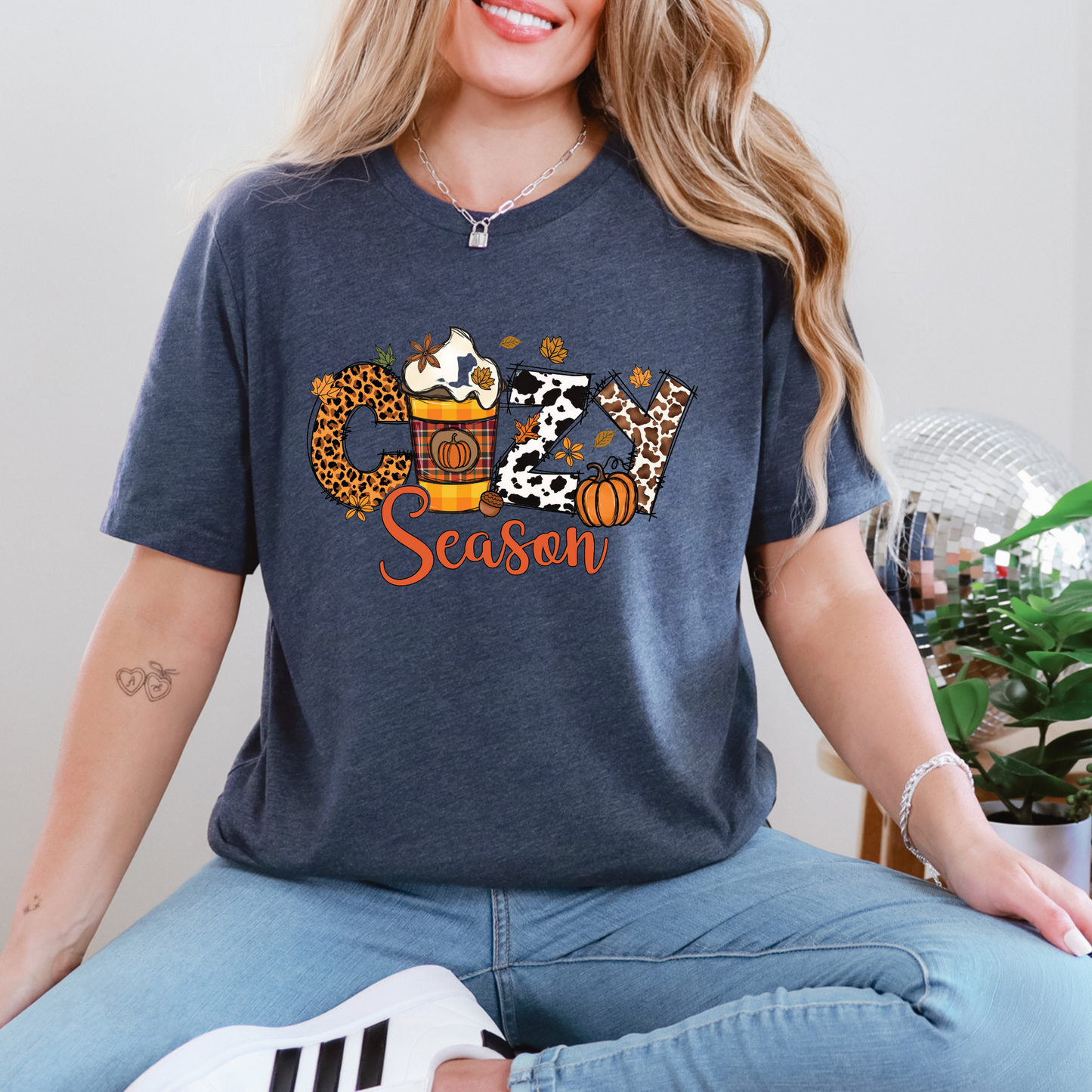 Cozy Season Cow Graphic Tee