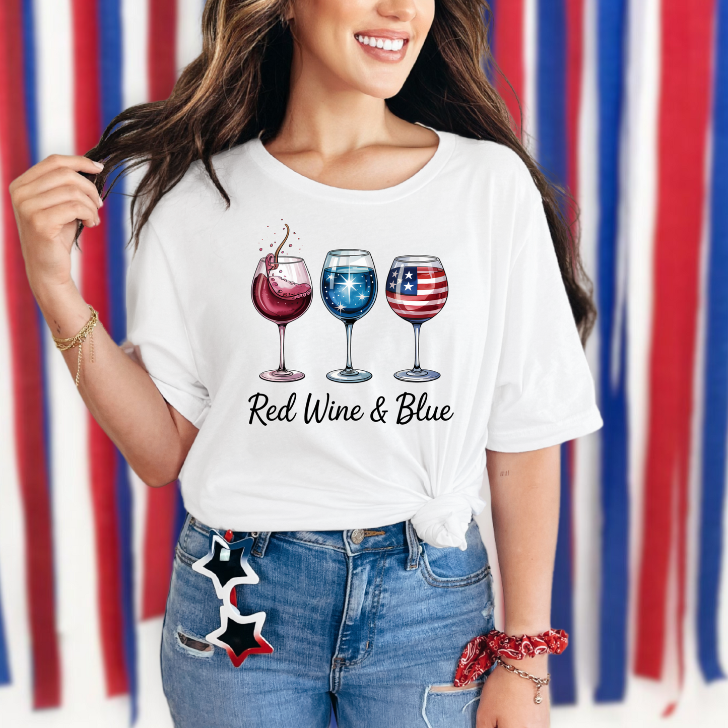 4th of July Red Wine & Blue