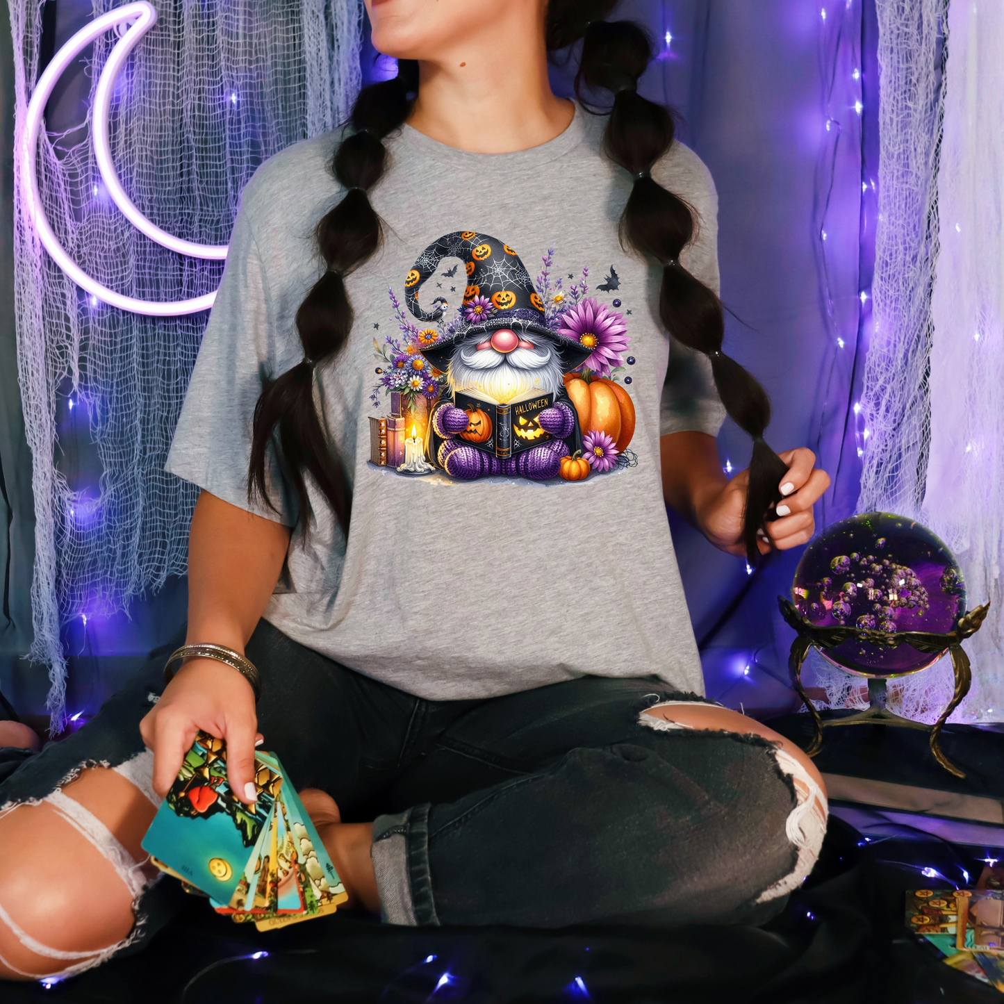 Gnomes with Pumpkin Graphic Tee