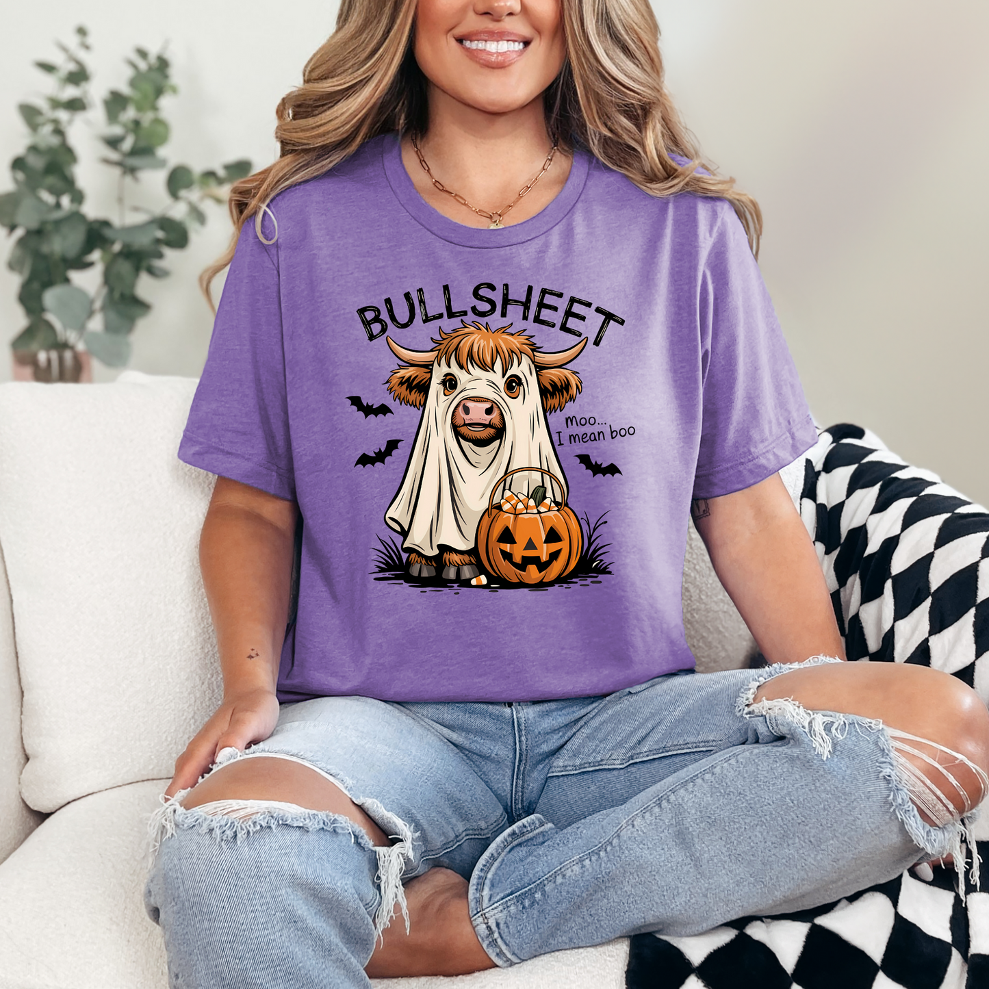 Bullsheet and Pumpkin Graphic Tee