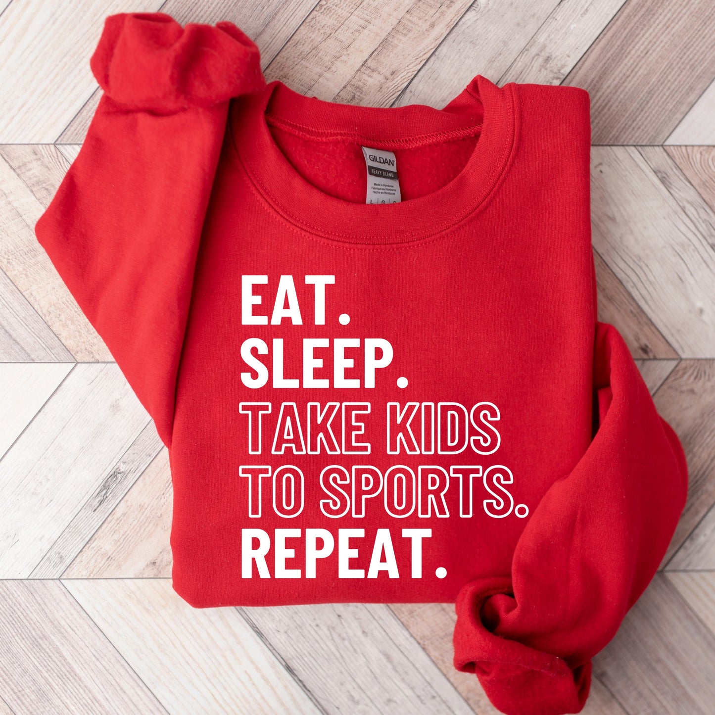 Take kids to sports repeat