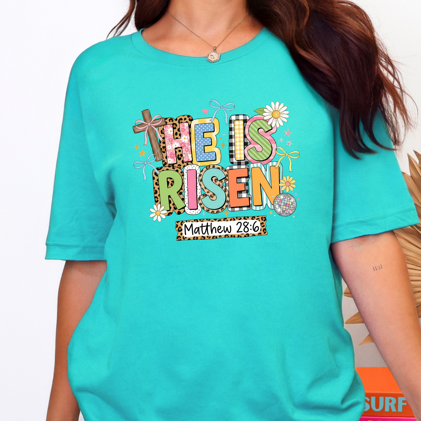 Easter He Is Risen Graphic Tee