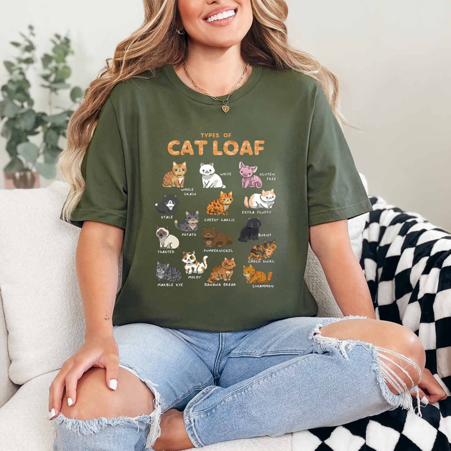 Types of Cat Loaf Graphic Tee