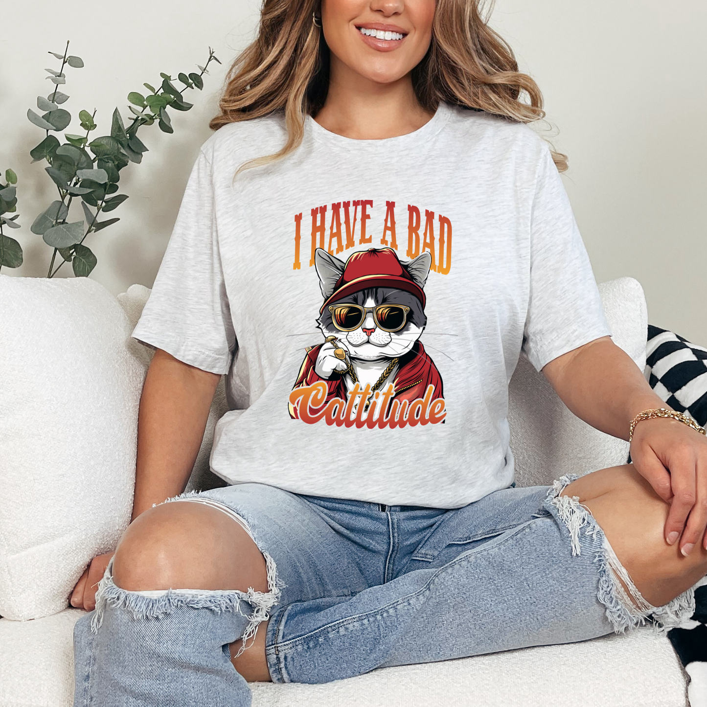 I Have A Bad Cattitude Graphic Tee