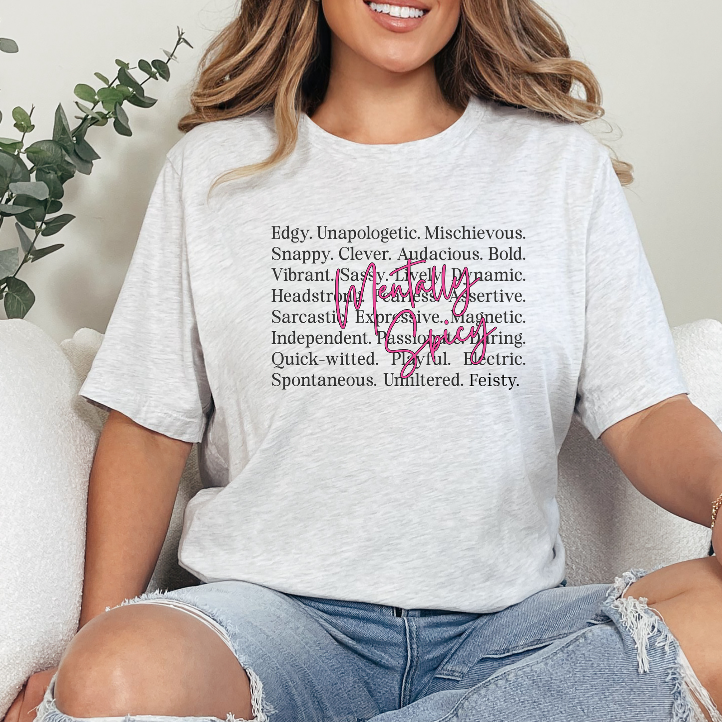 Mentally Spicy Words Graphic Tee