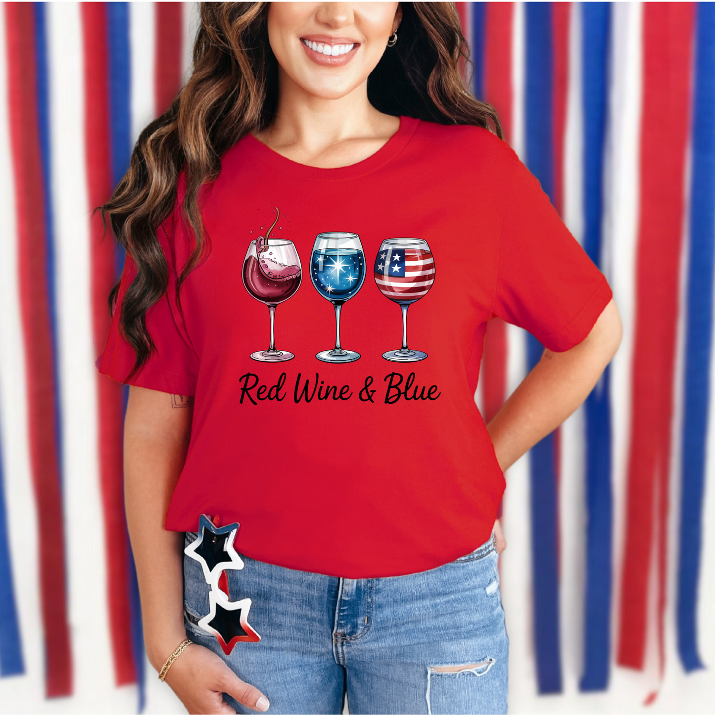 4th of July Red Wine & Blue