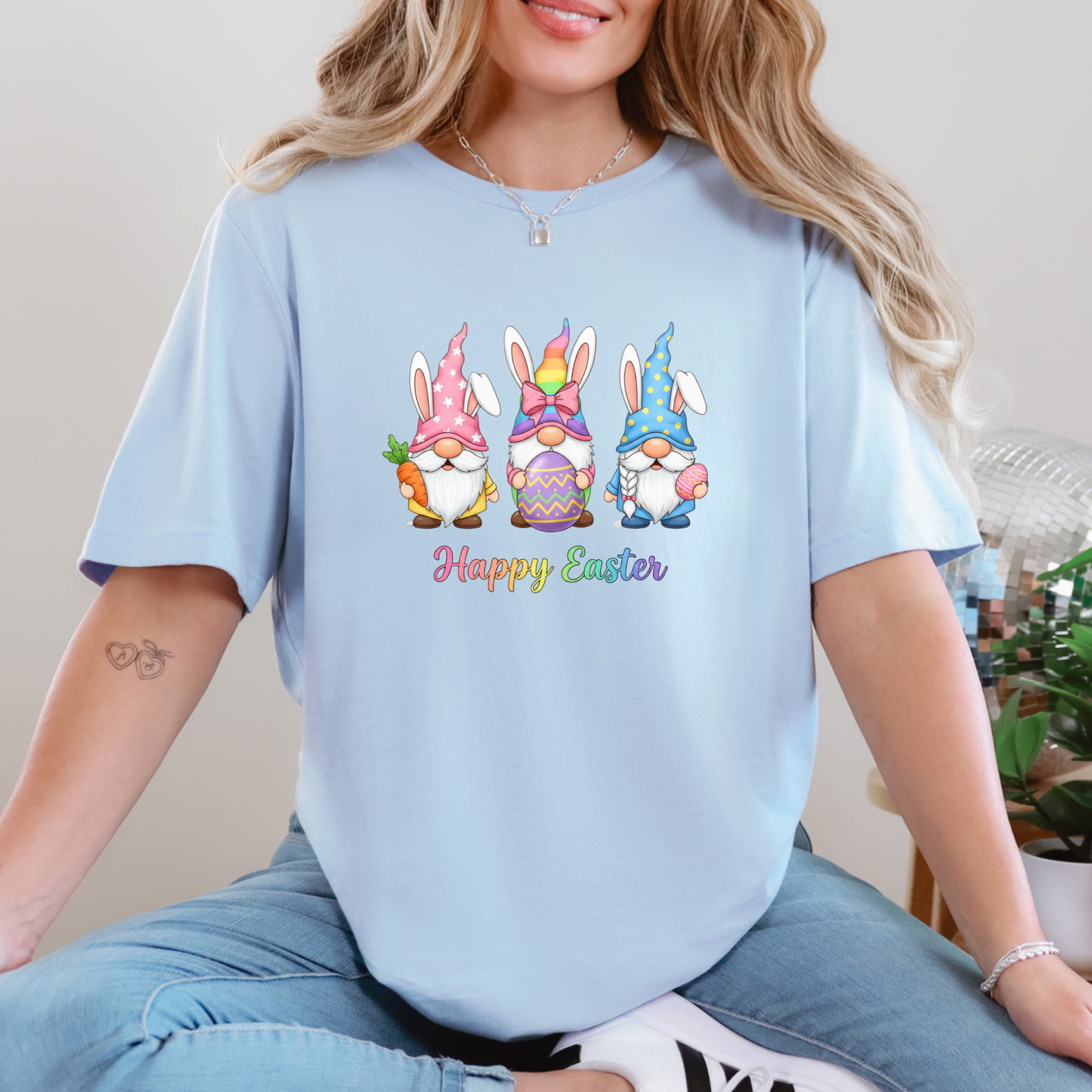 Happy Easter Gnomes Graphic Tee