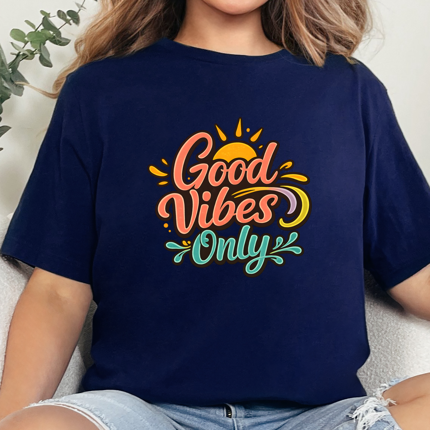 Good Vibes Only Bright Graphic Tee