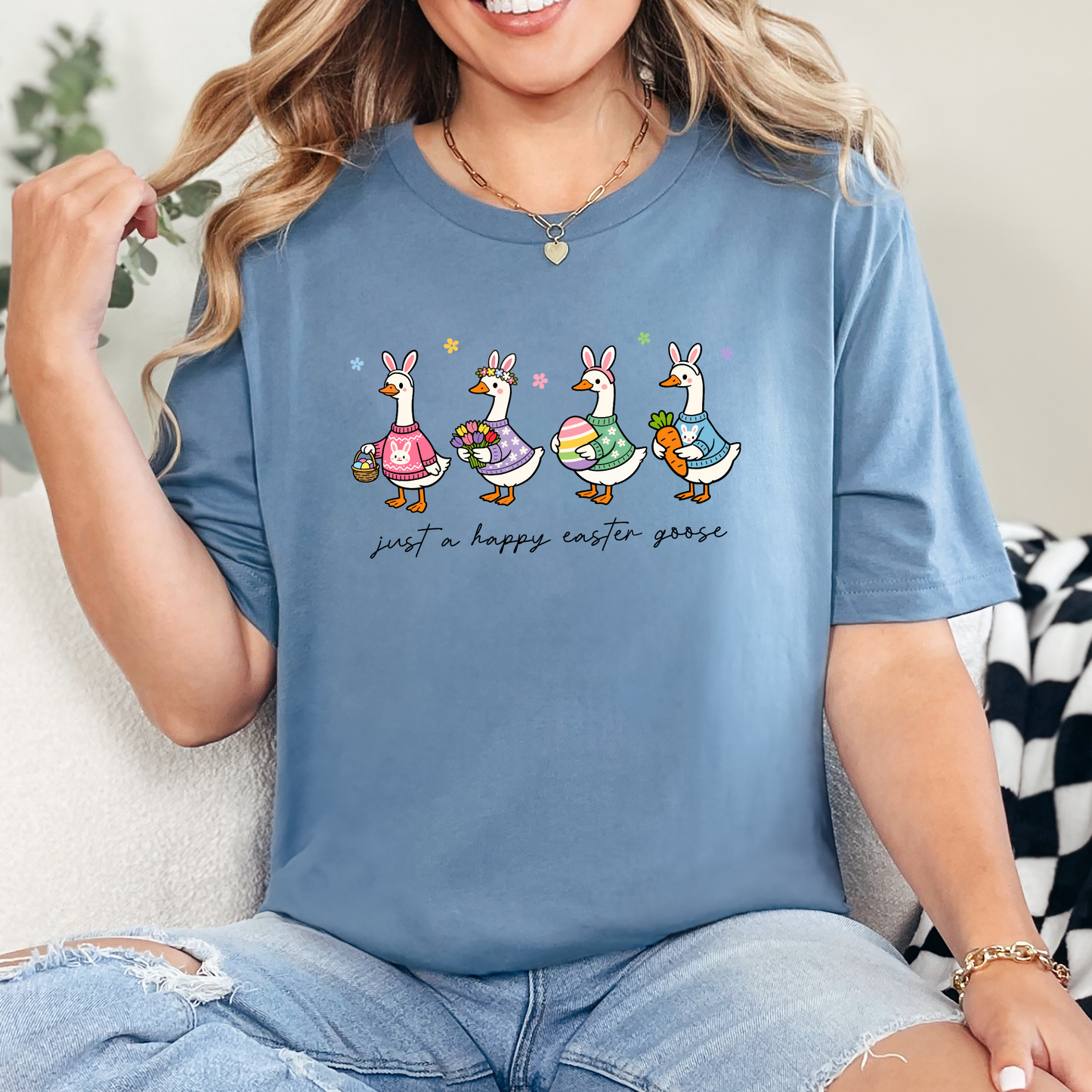 Happy Easter Goose Graphic Tee