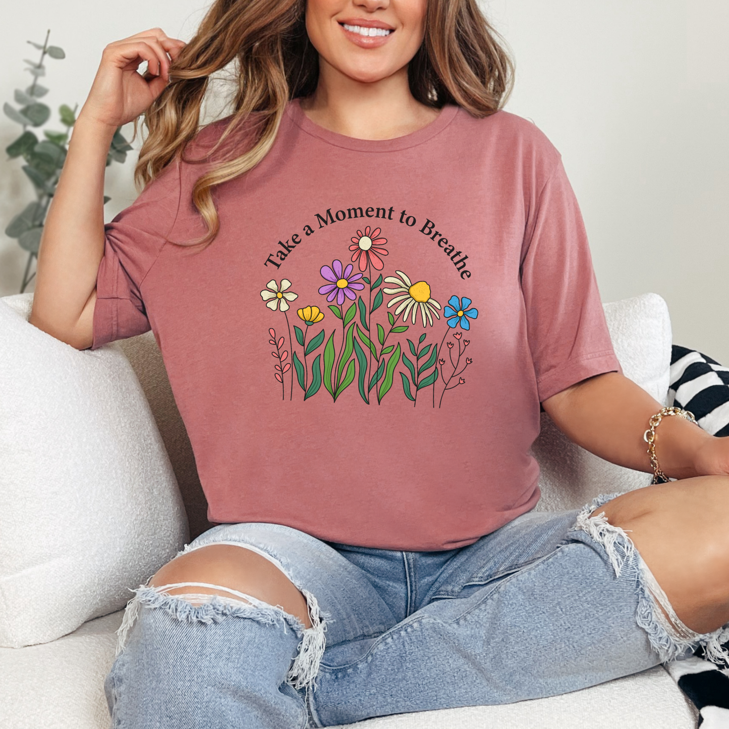 Take A Moment To Breathe Graphic Tee