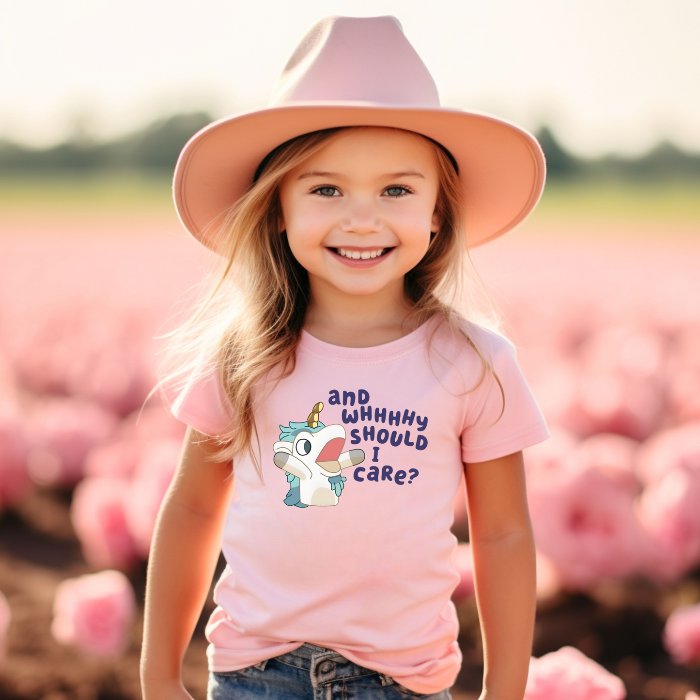 Wholesale And Why Should I Care Graphic Tee - Pink Tee