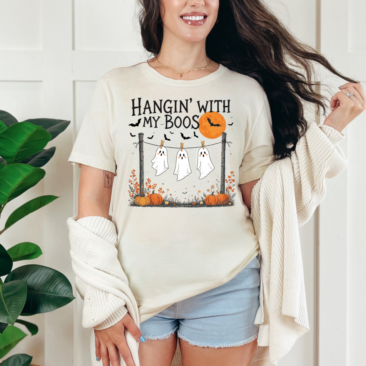 Hanging Ghost Graphic Tee or Sweatshirt