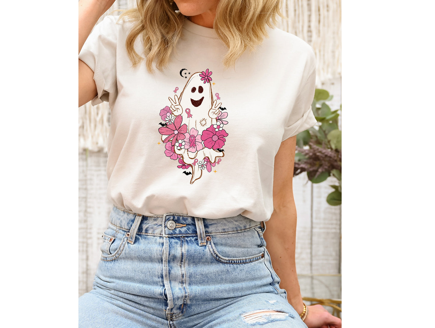 Wholesale BC Ghost Graphic Tee - Sand