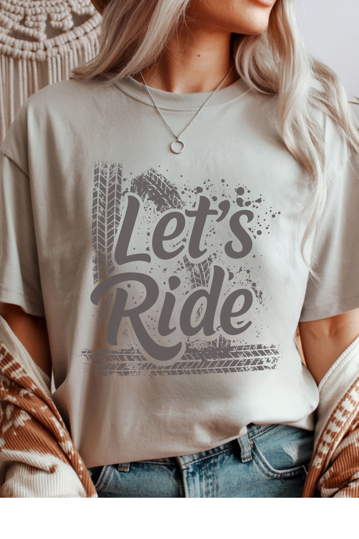 Wholesale Trick or Chic - Offroad Gal #4 - Ice Grey Gildan Tee