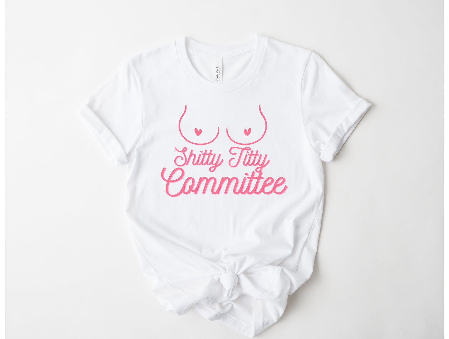 Wholesale Shitty Titty Graphic Tee - White
