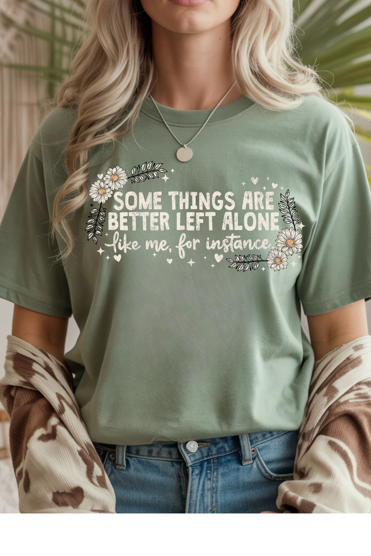 Wholesale Sun-Sational - Left Alone #4 - Sage Gildan Tee