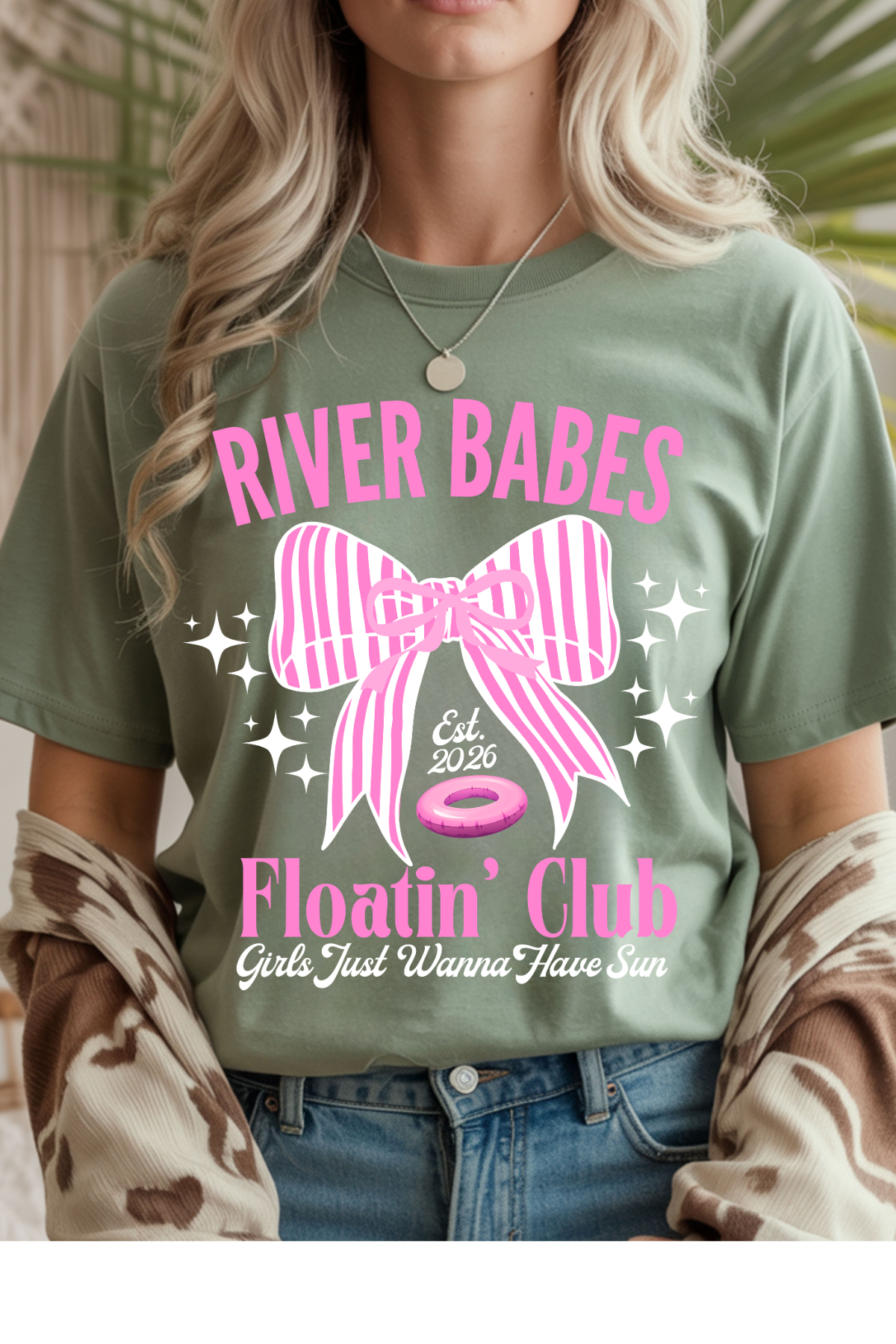 Wholesale Sun-Sational - River Babes #6 - Sage Gildan Tee