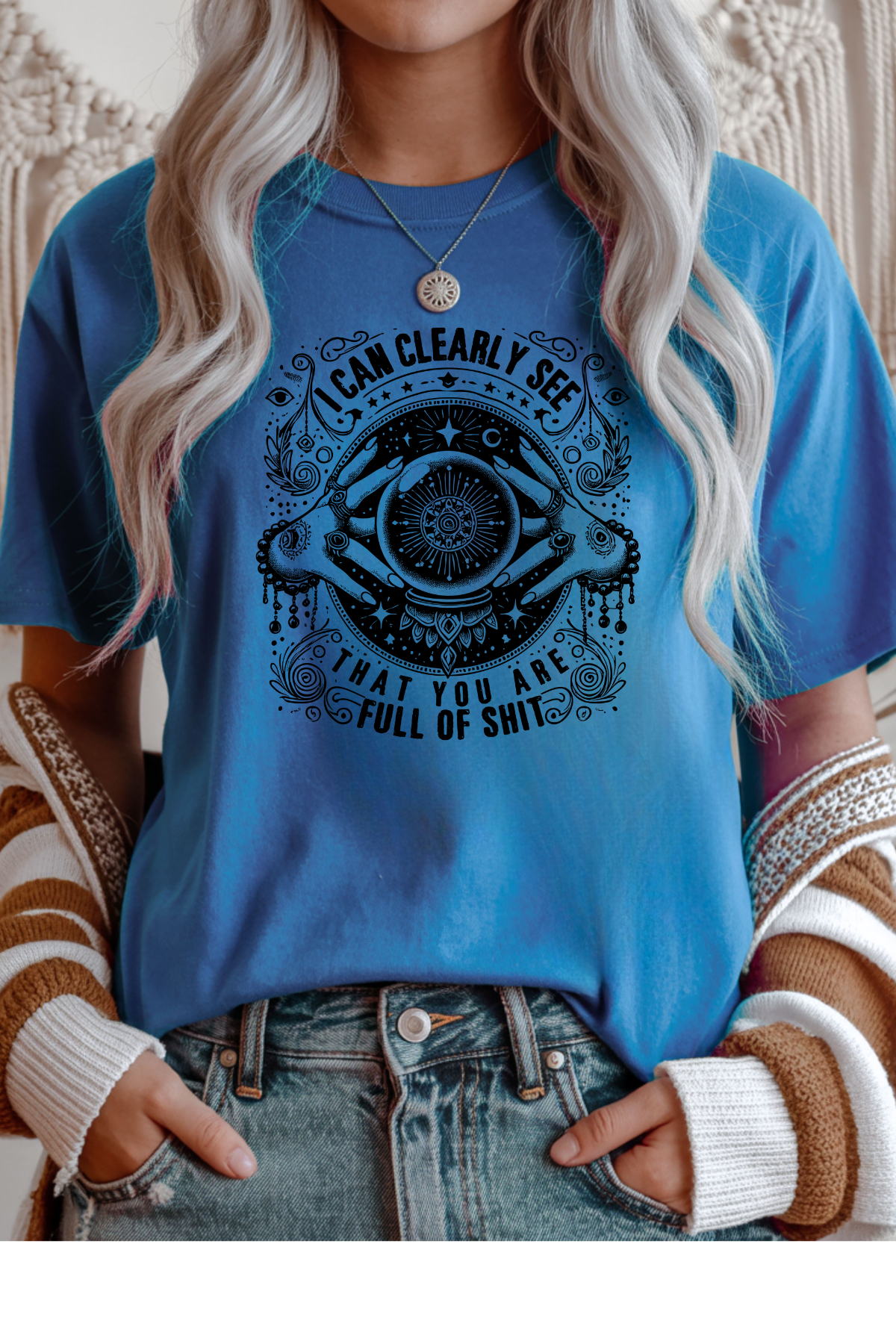 Wholesale Blue Waves - See Clearly #7 - Sapphire Gildan Tee