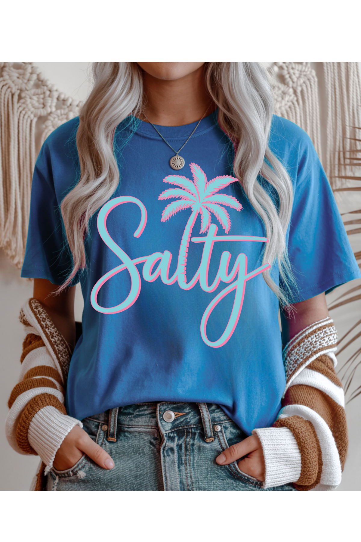 Wholesale Royal Queen - Salty #9 - Sapphire Gildan Tee