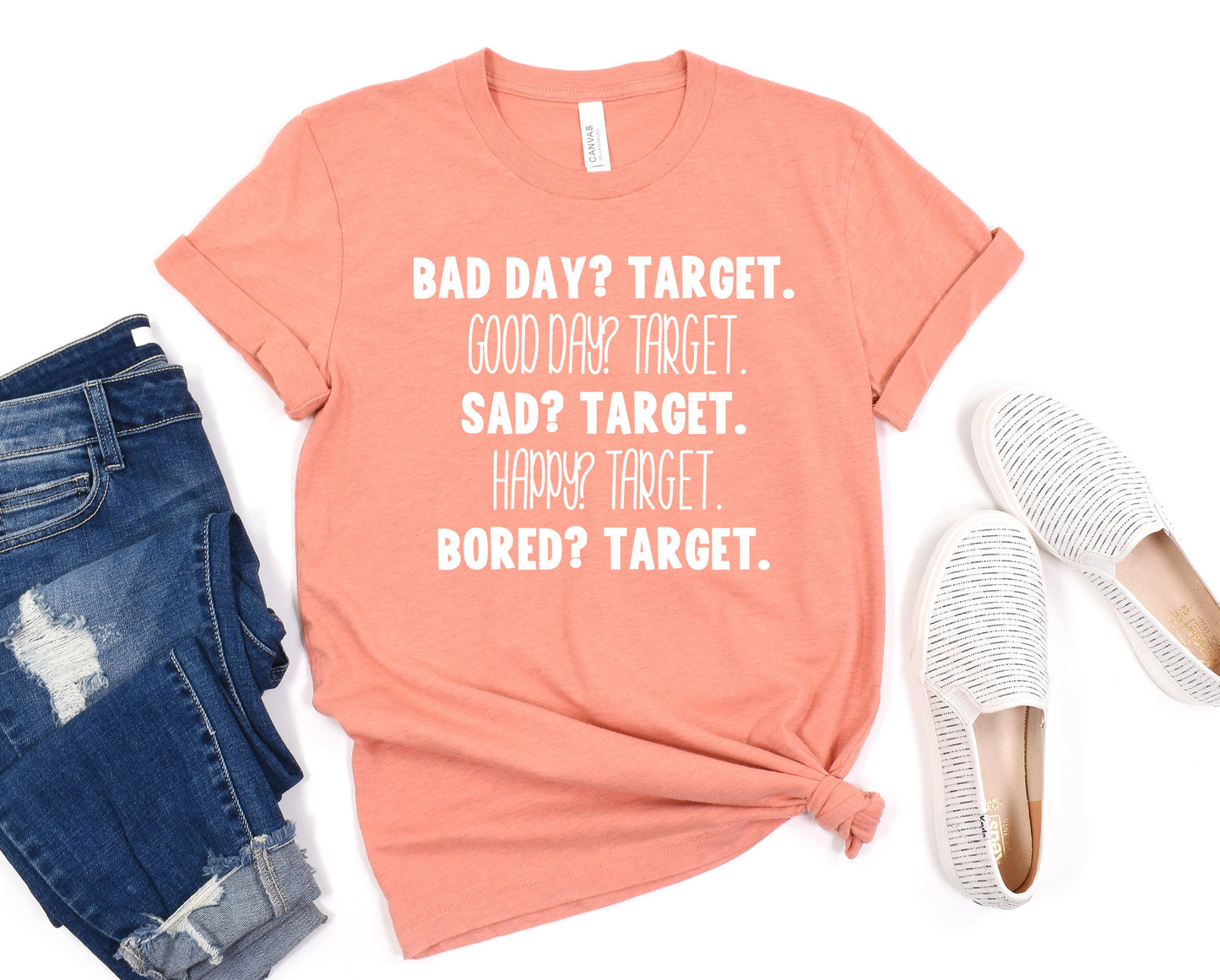 Wholesale Target Every day Graphic Tee - Heathered Sunset