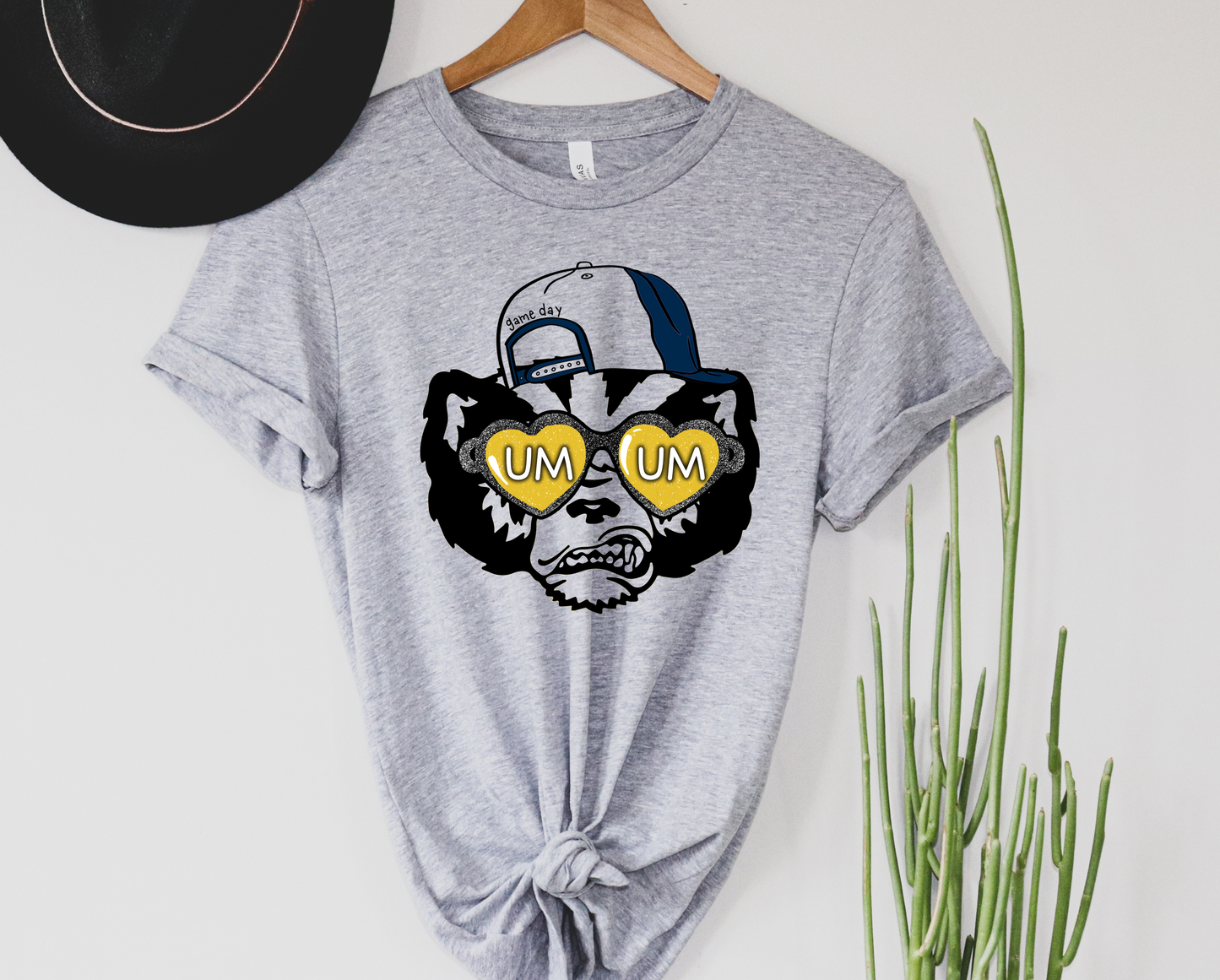 Wholesale UM Game Day Graphic Tee - Grey