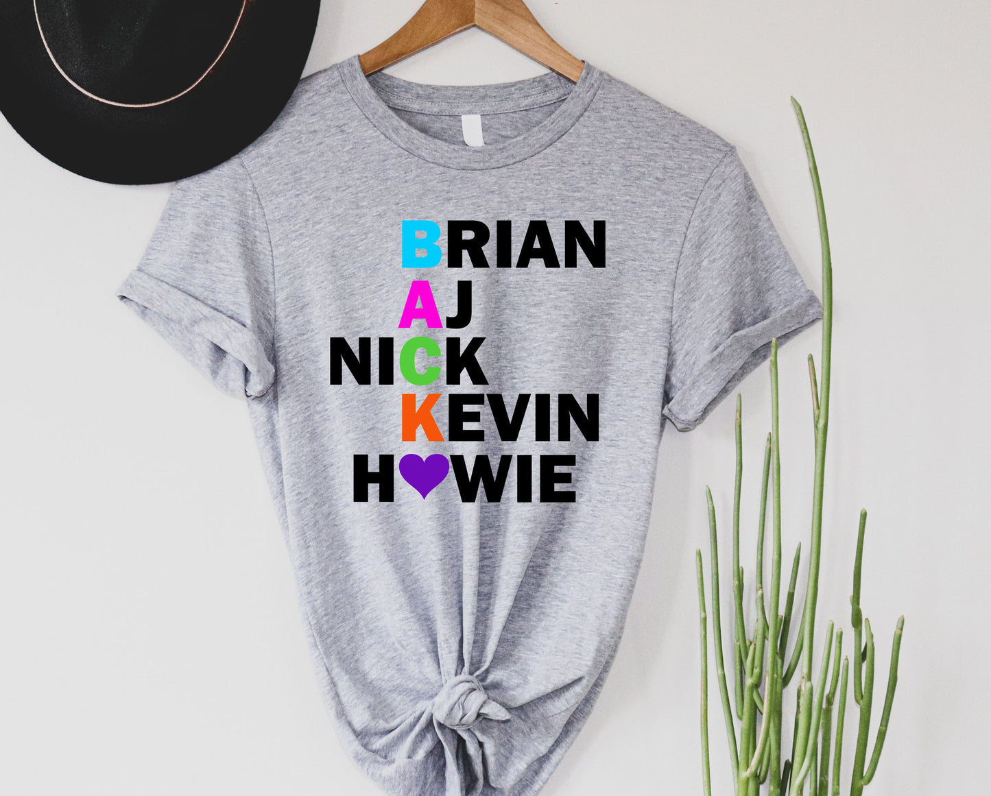 Wholesale Back Names Graphic Tee - Grey