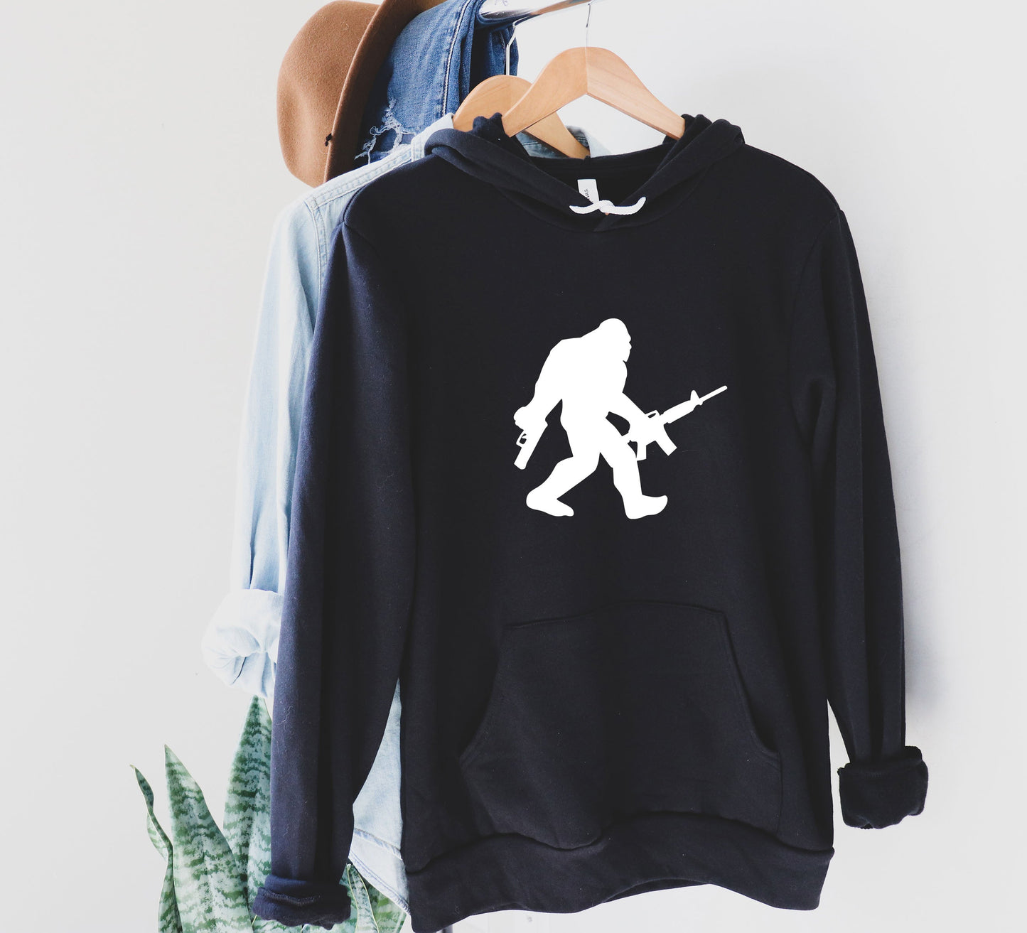 Wholesale Bigfoot Guns Tee or Hoodie - Black