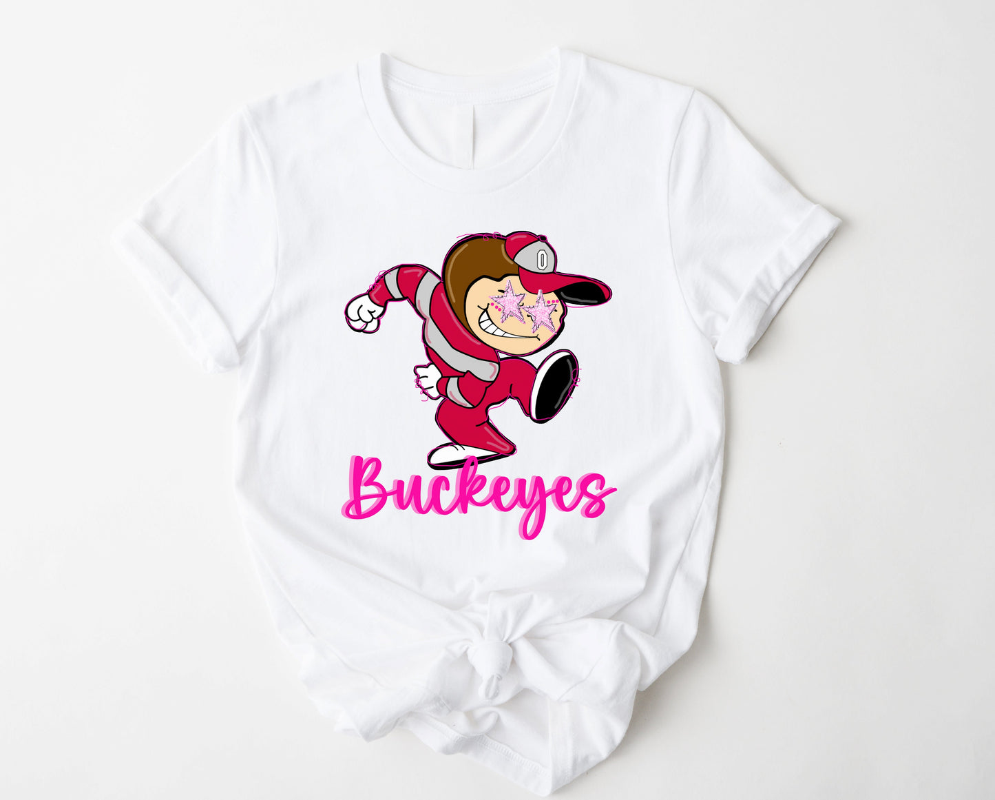 Wholesale Buckeyes Mascot Graphic Tee - Grey