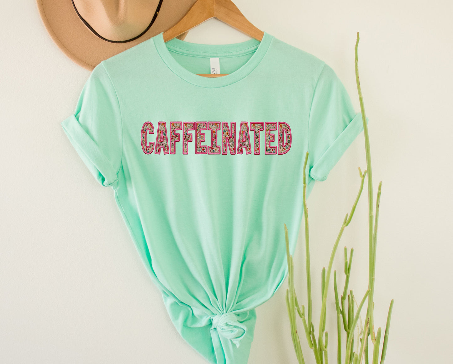Caffeinated Faux Embroidery