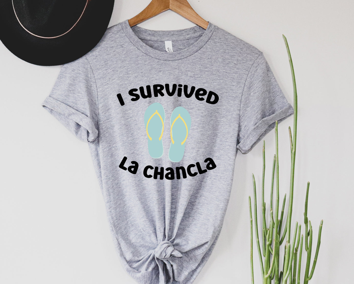Wholesale Chancla Graphic Tee - Grey