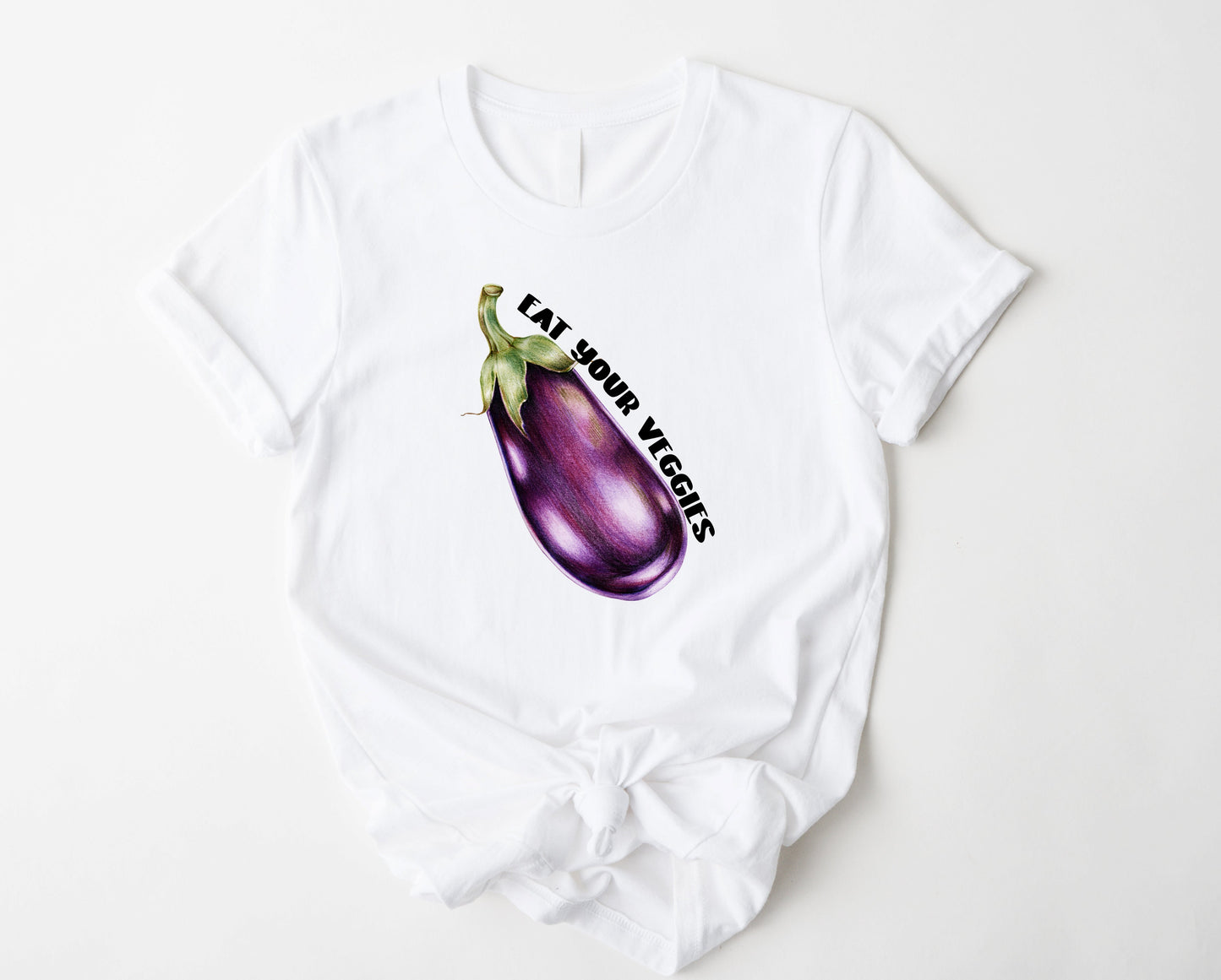 Wholesale Eat Your Veggies Graphic Tee - Grey Tee