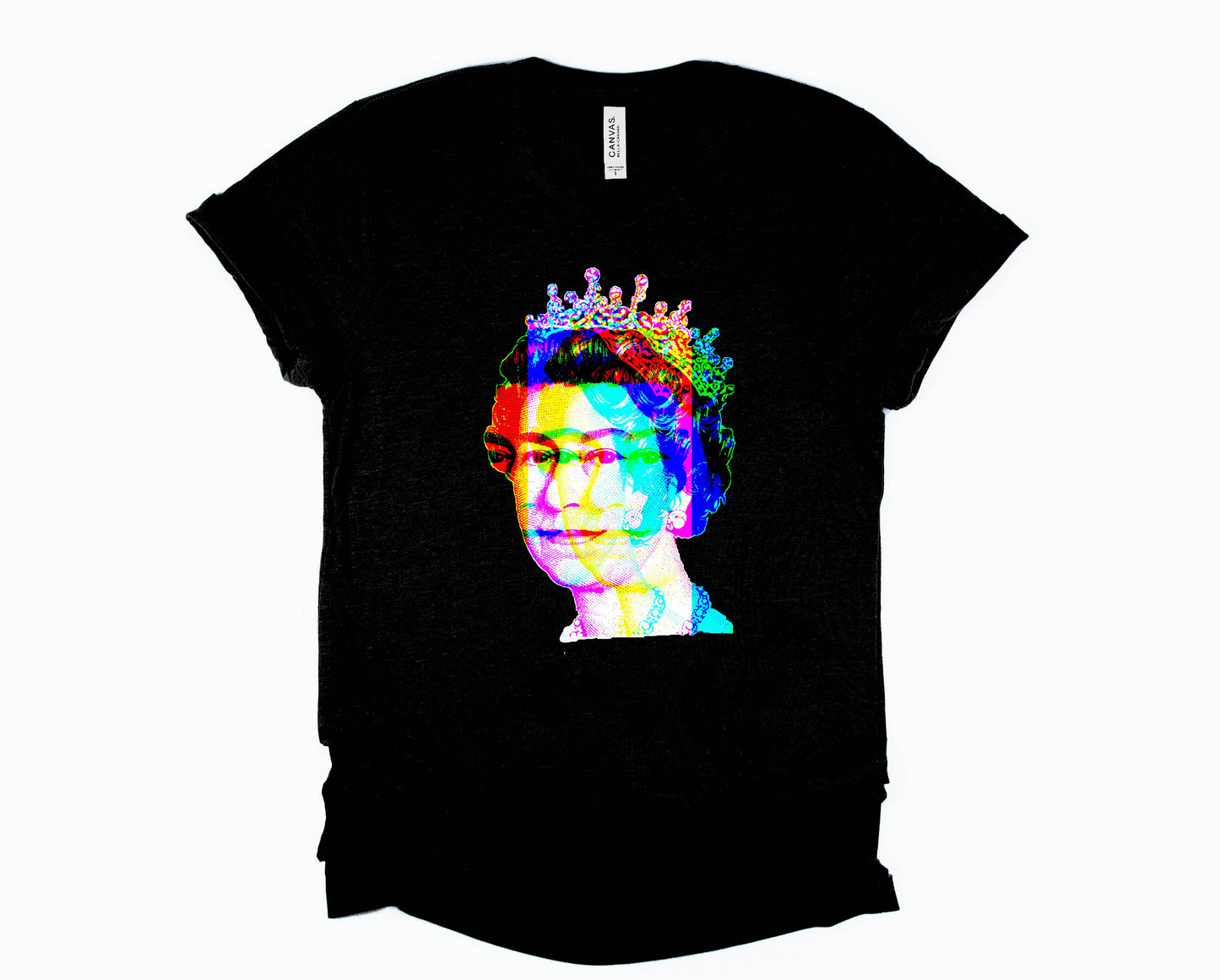 Wholesale Editorial Queen Graphic Tee - Black