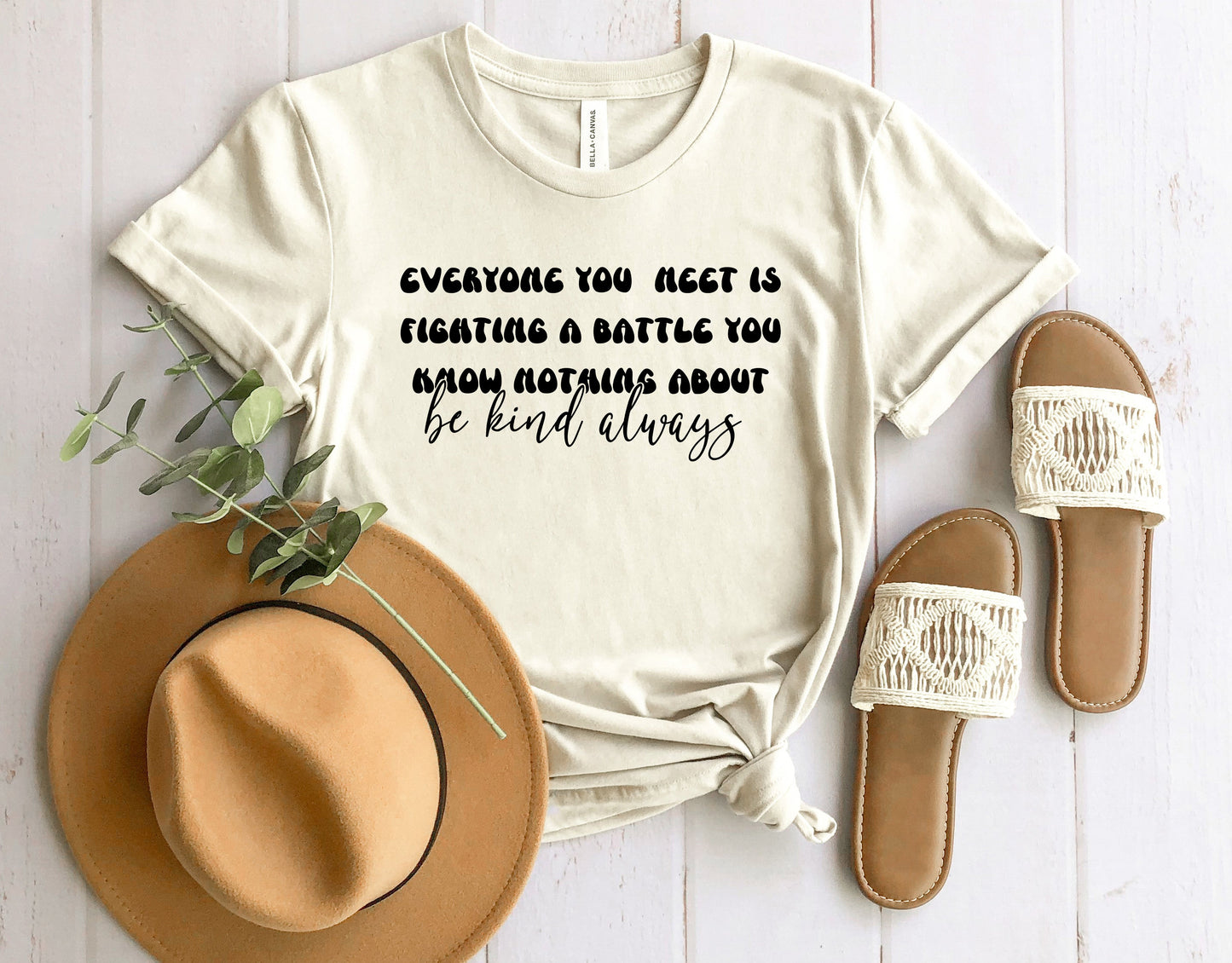 Wholesale Everyone You meet Graphic Tee - Mint