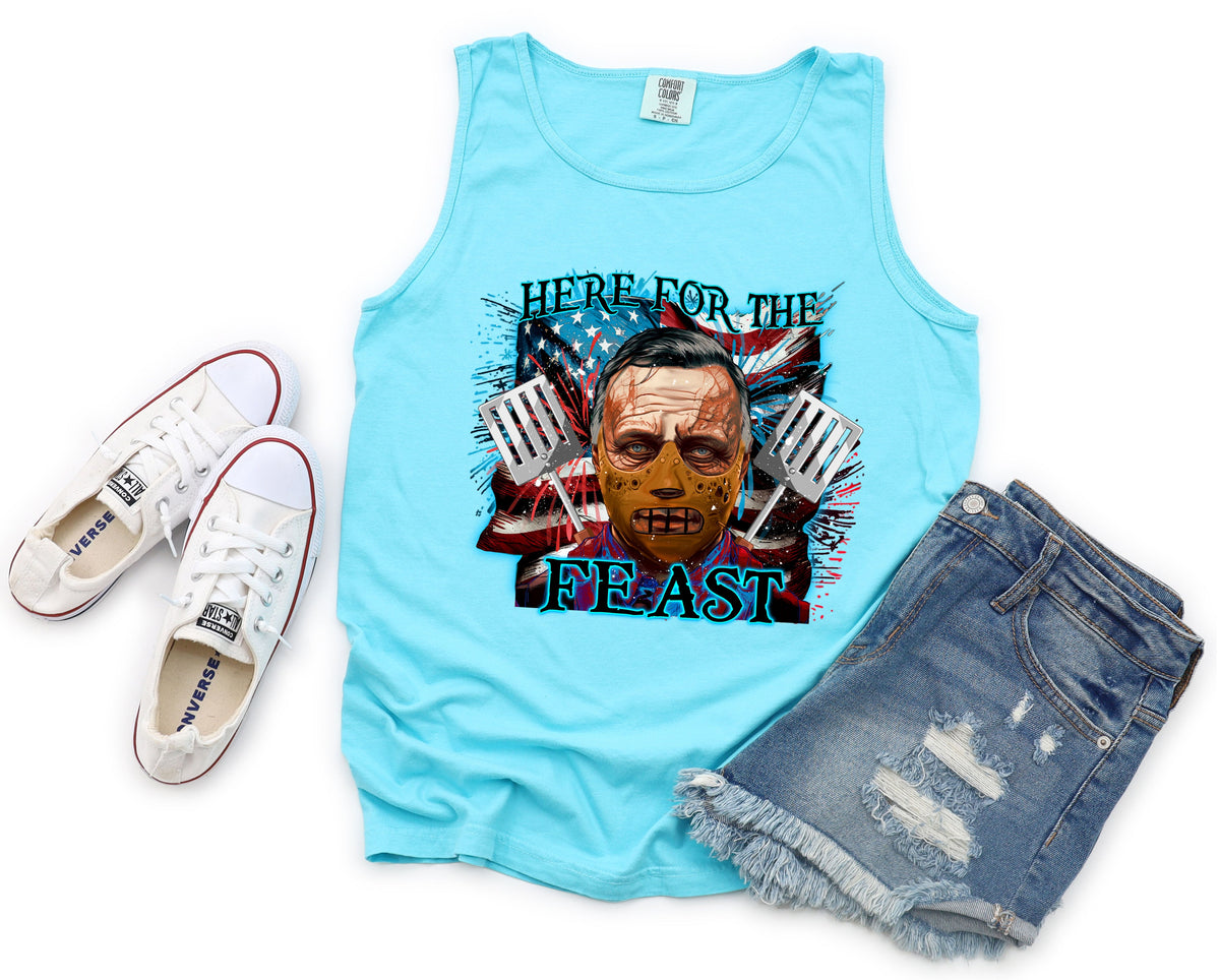 Wholesale Feast Graphic Tee - Comfort Colors Black Tank