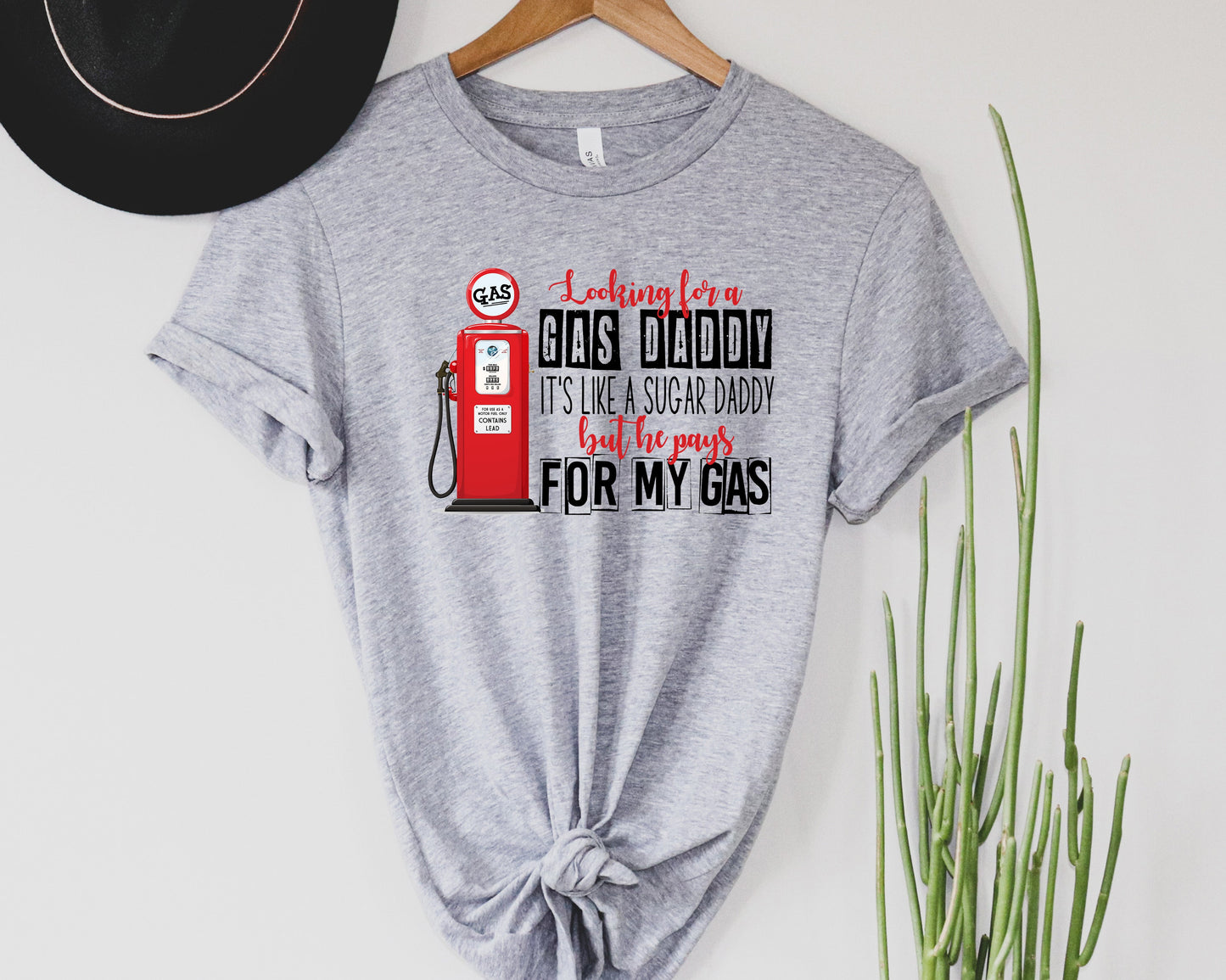 Wholesale Gas Daddy Graphic Tee - Heather Grey