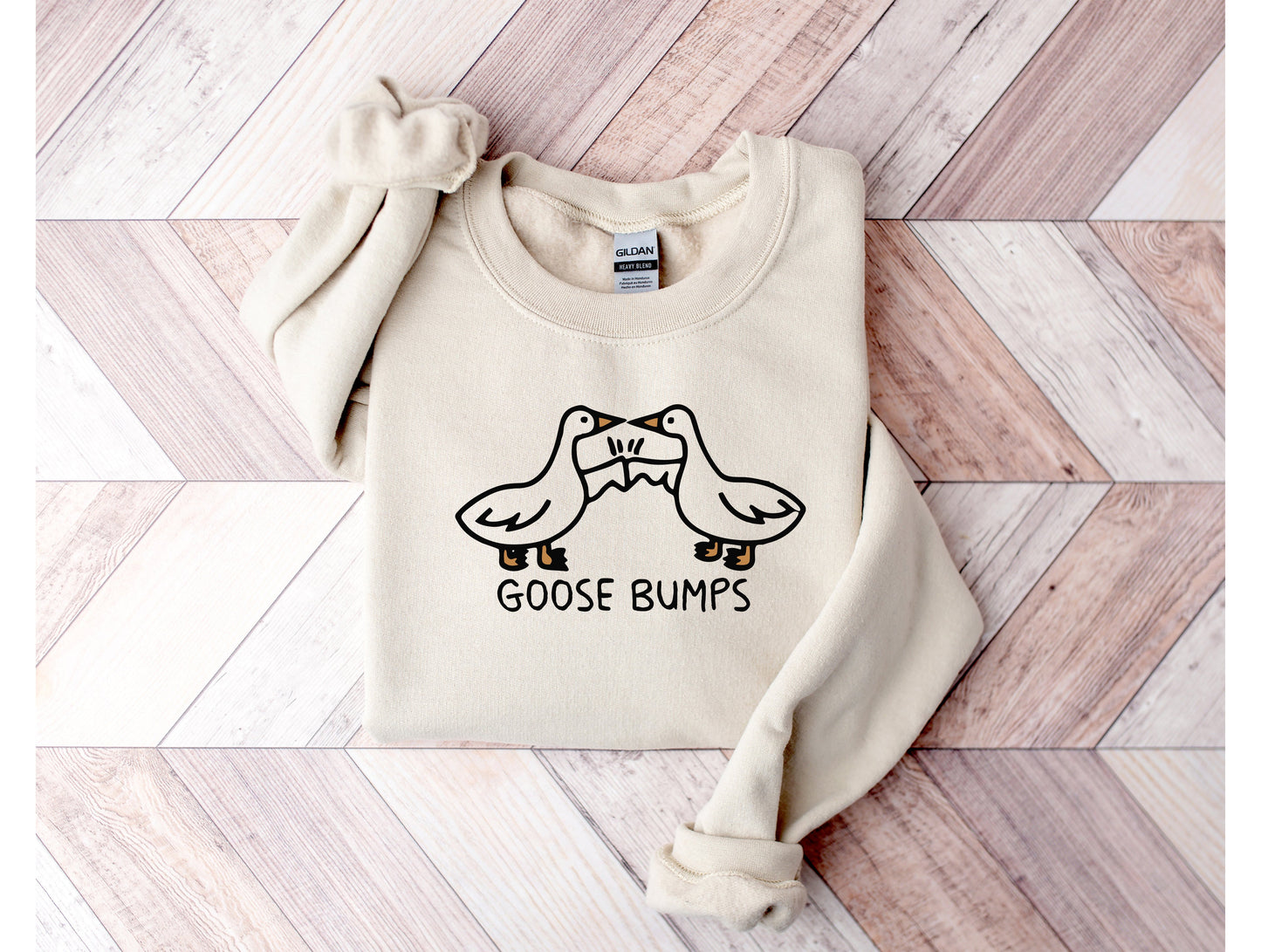 Wholesale Goose Bumps Graphic Tee - Sand Sweatshirt