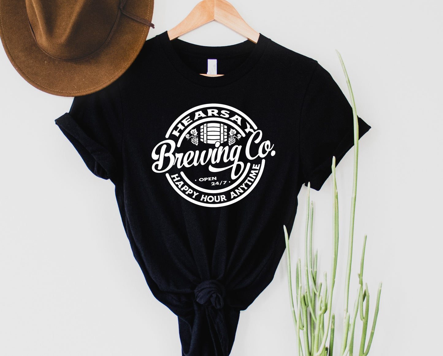 Wholesale Hearsay Brewing Co Graphic Tee - Heather Grey