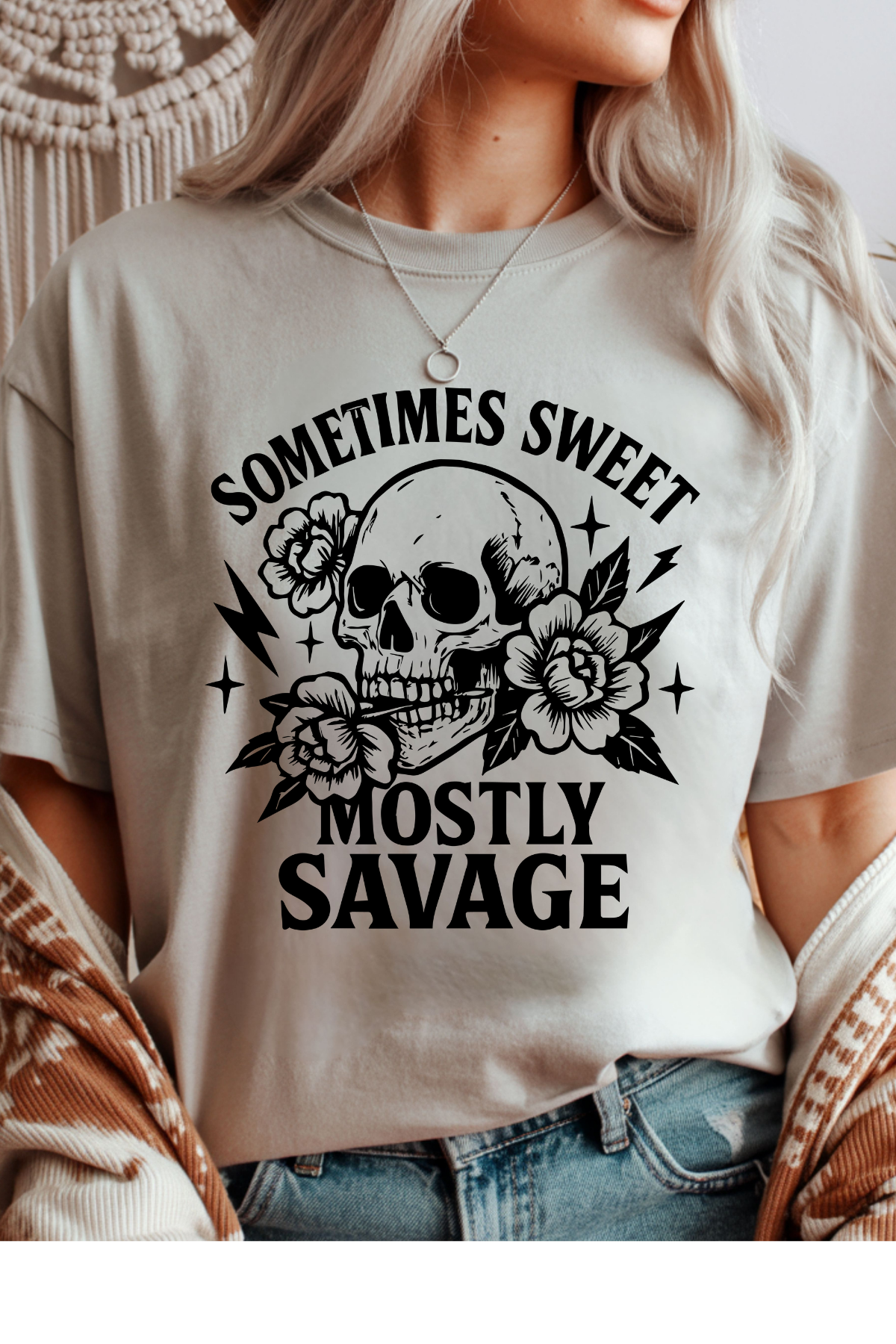 Wholesale Lilac Lane - Sometimes Sweet #6 - Ice Grey Gildan Tee