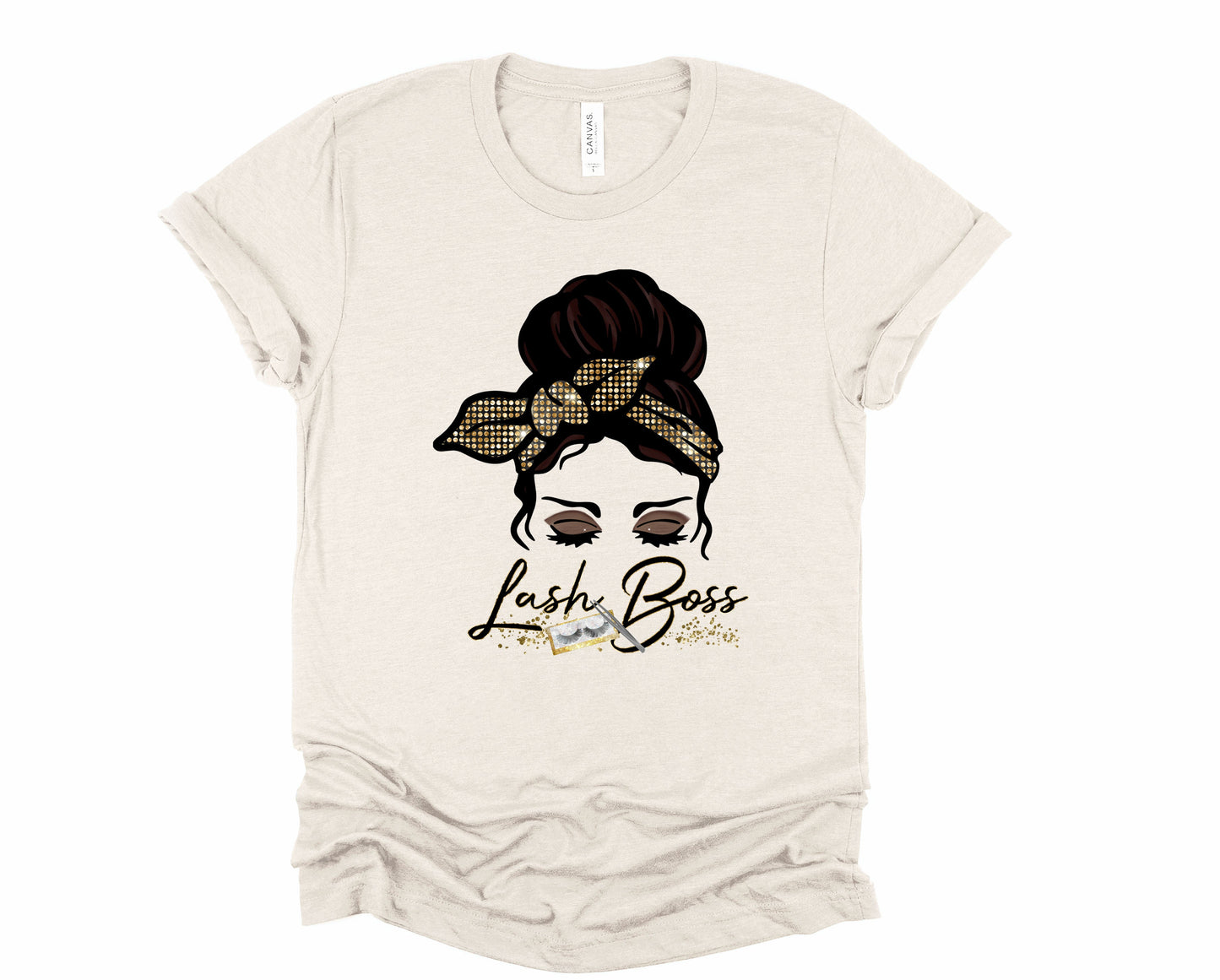Wholesale Lash Boss Graphic Tee - Sand Sweatshirt