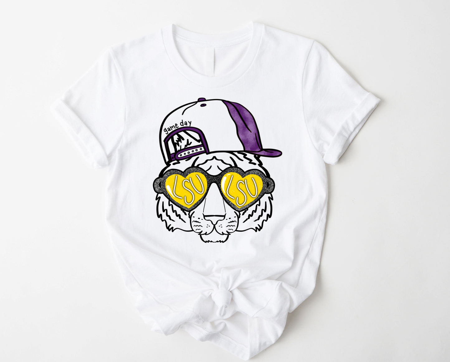 Wholesale LSU Game Day Graphic Tee - Grey
